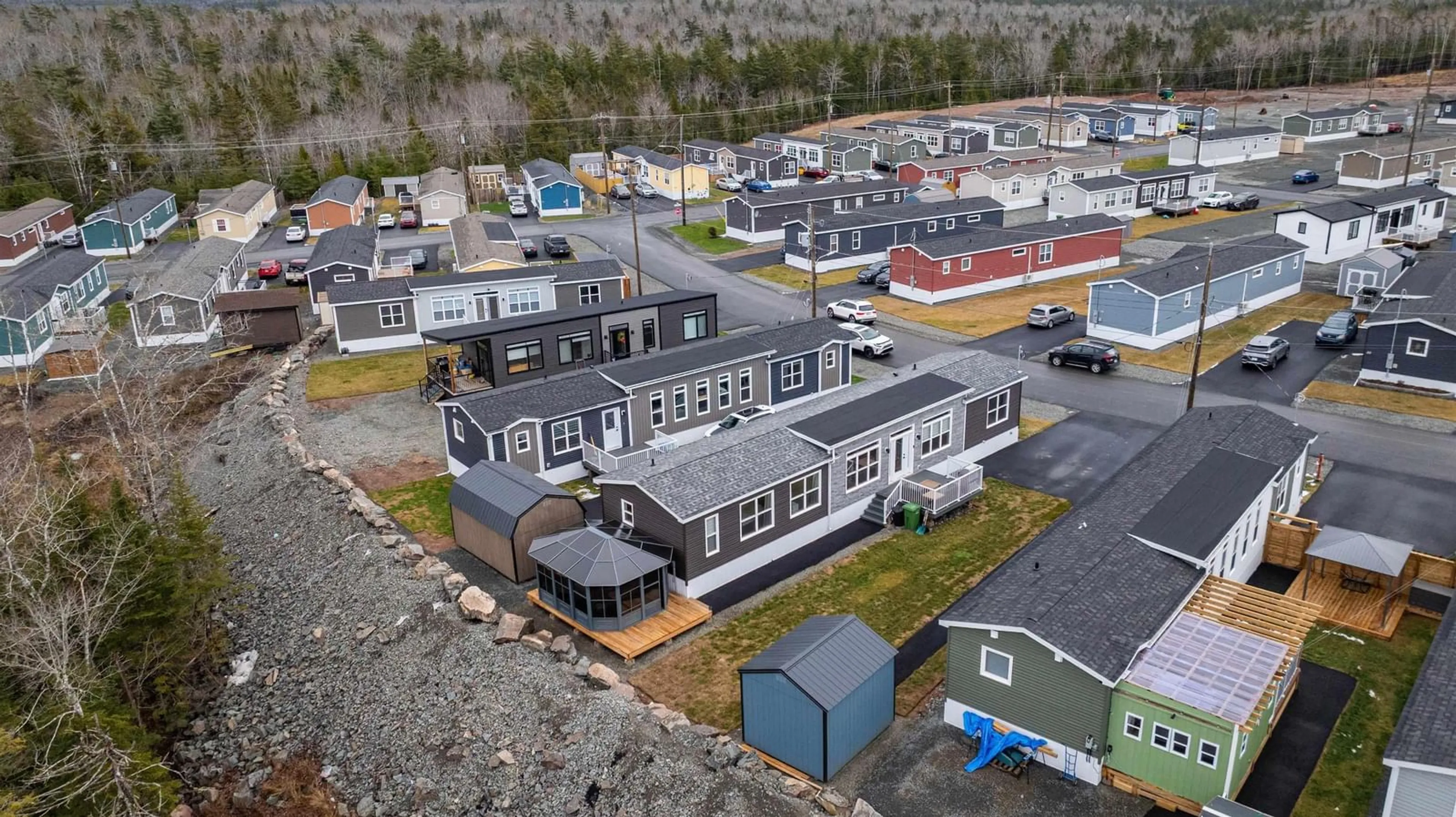 A pic from outside/outdoor area/front of a property/back of a property/a pic from drone, unknown for 23 Halton Dr, Elmsdale Nova Scotia B2S 0L1