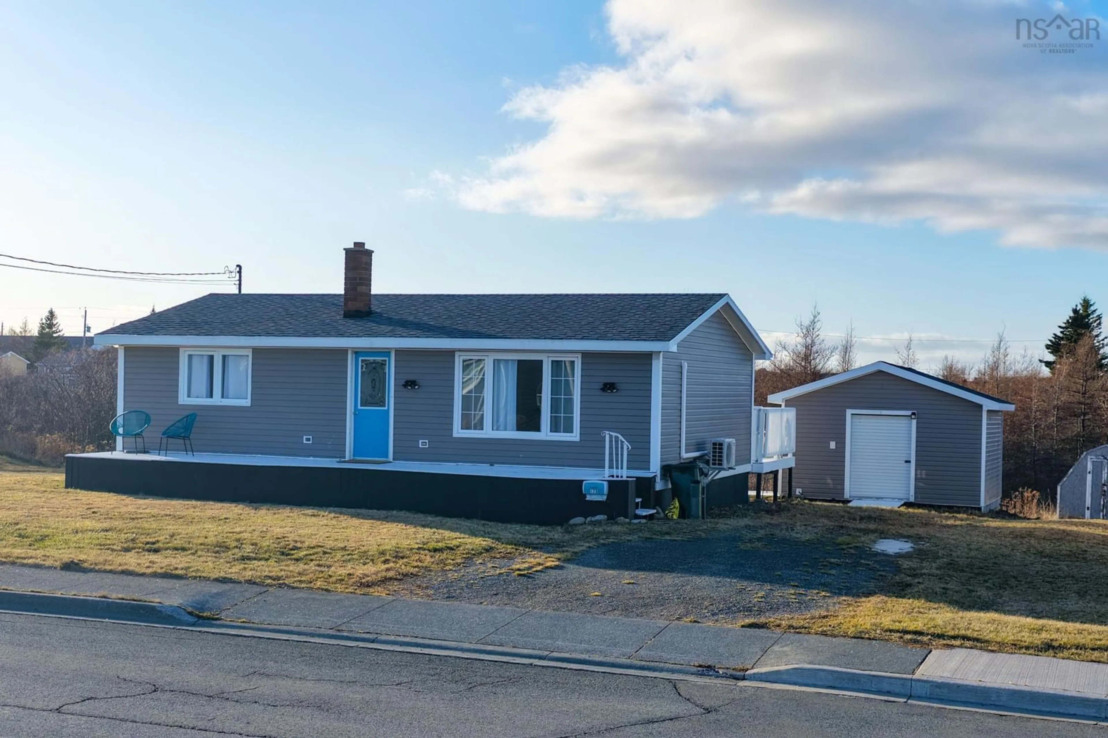Home with vinyl exterior material, street for 173 Mcintyre Lane, Glace Bay Nova Scotia B1A 4S1