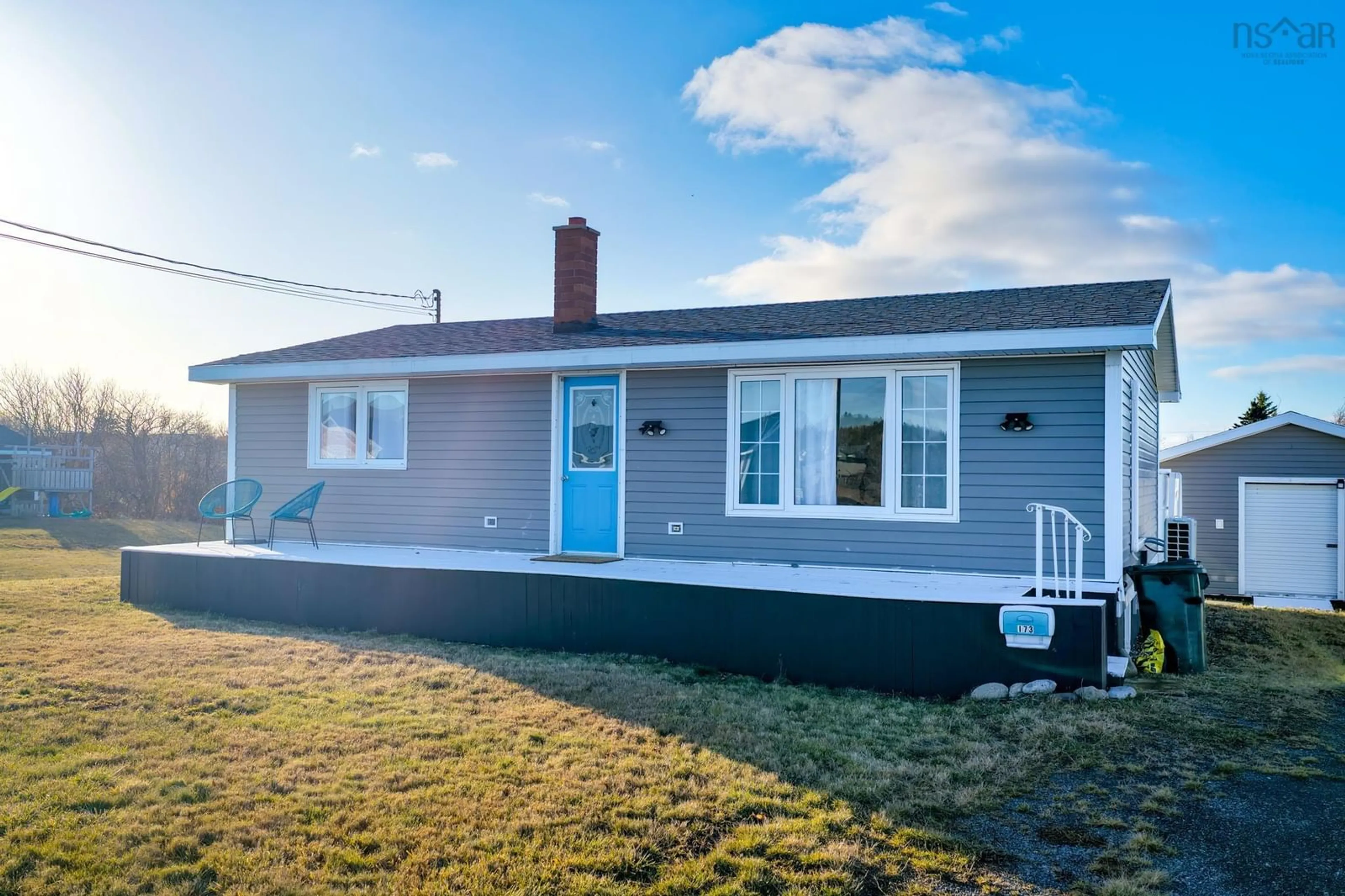 Home with vinyl exterior material, street for 173 Mcintyre Lane, Glace Bay Nova Scotia B1A 4S1