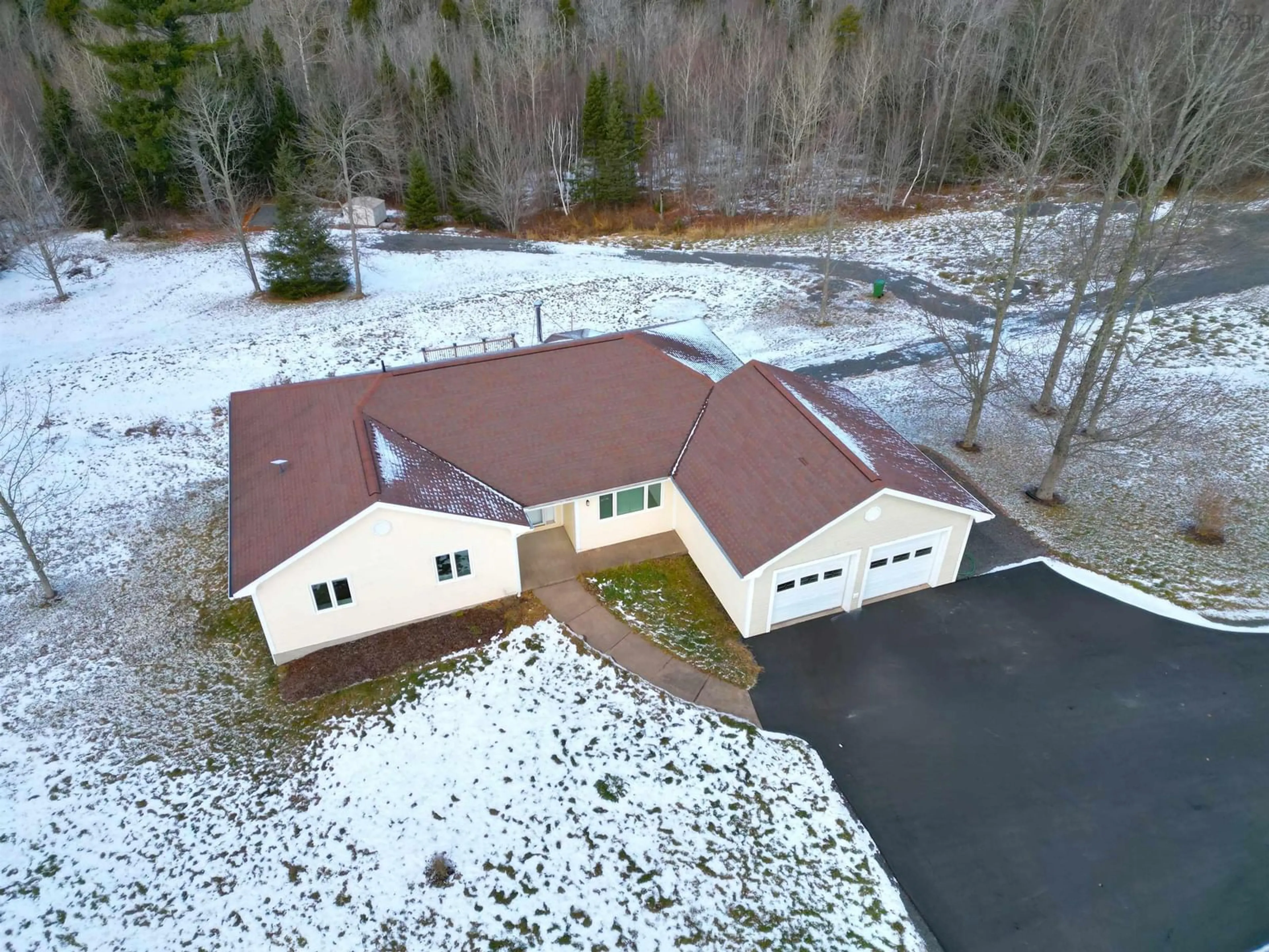 A pic from outside/outdoor area/front of a property/back of a property/a pic from drone, water/lake/river/ocean view for 1491 Maclellan's Brook Rd, Greenwood Nova Scotia B2H 5C7