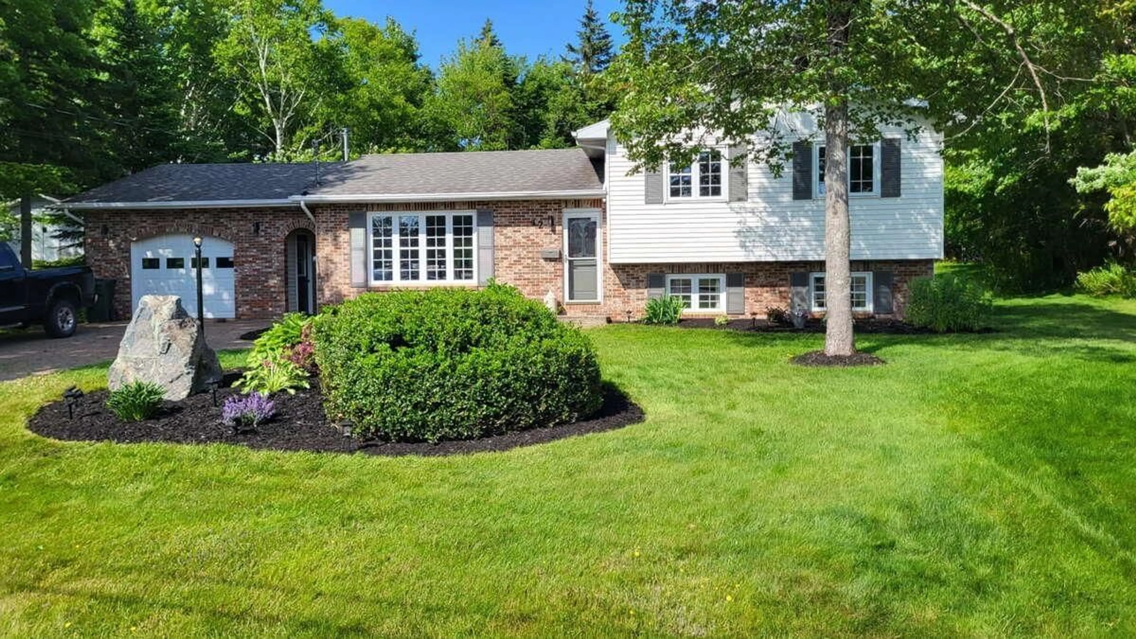 Home with brick exterior material, street for 42 Bardmoor Cres, Sydney River Nova Scotia B1S 3J6