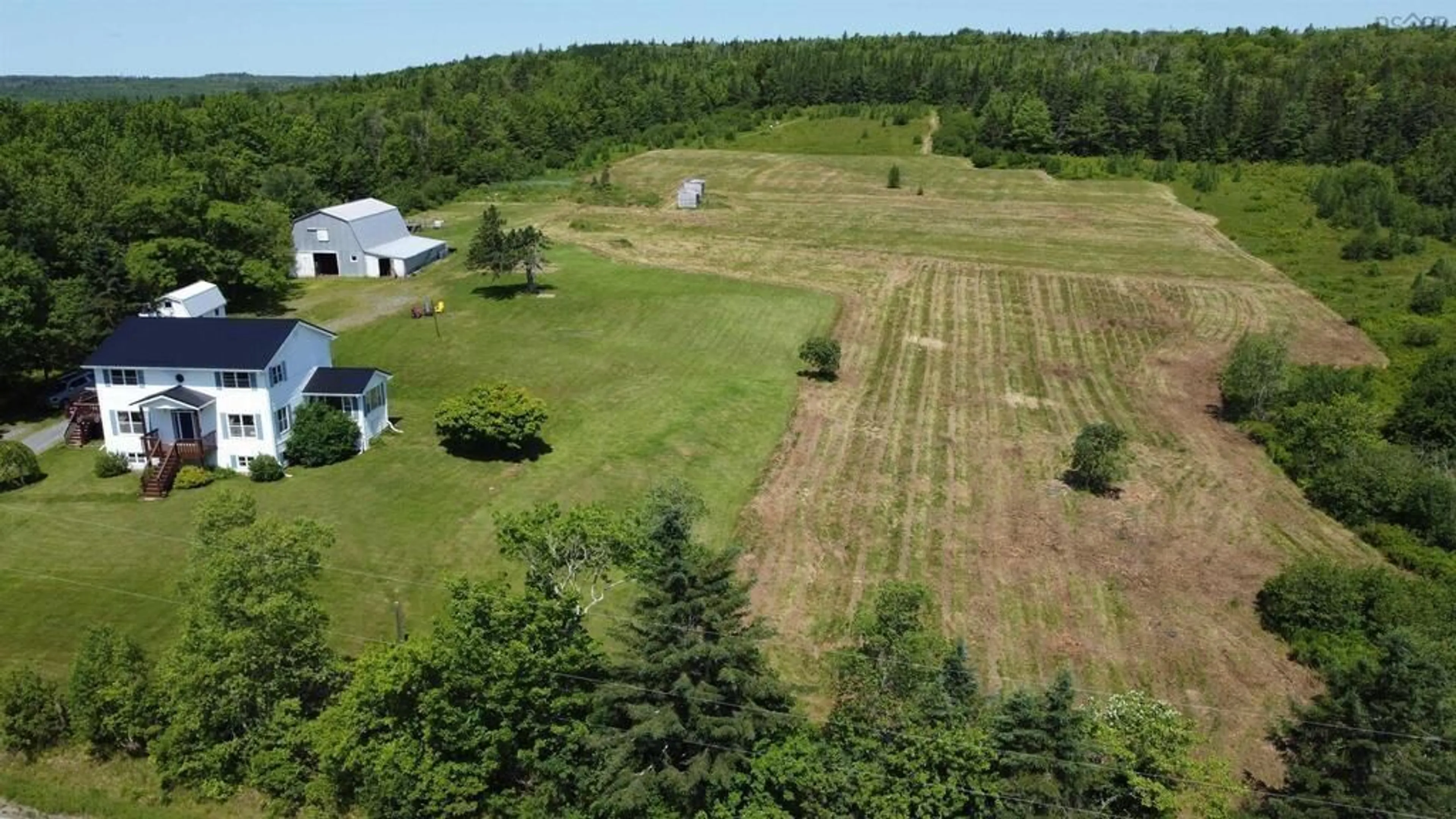 A pic from outside/outdoor area/front of a property/back of a property/a pic from drone, forest/trees view for 721 Indian Rd, Nine Mile River Nova Scotia B2S 3E4