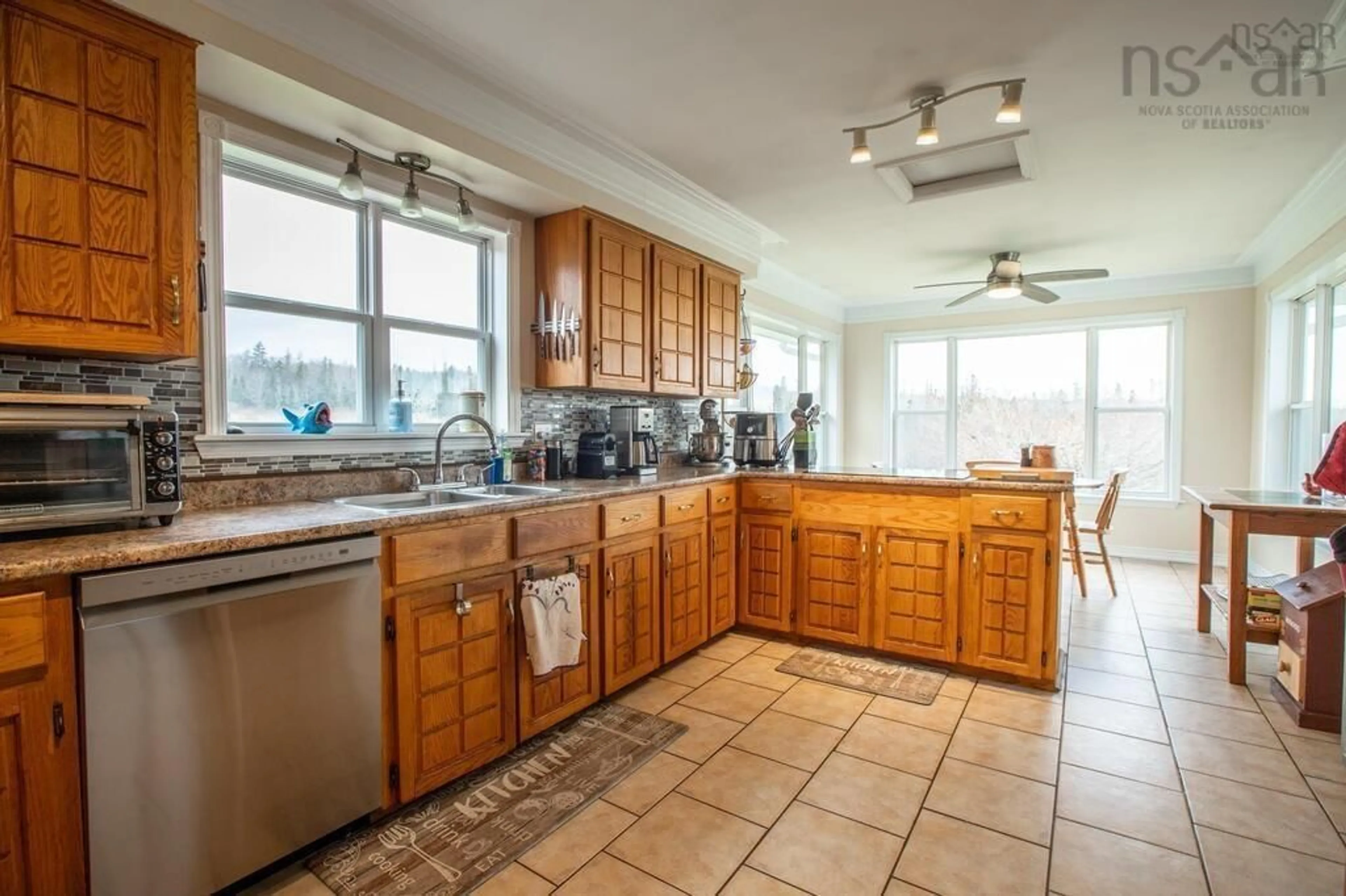 Standard kitchen, ceramic/tile floor for 721 Indian Rd, Nine Mile River Nova Scotia B2S 3E4