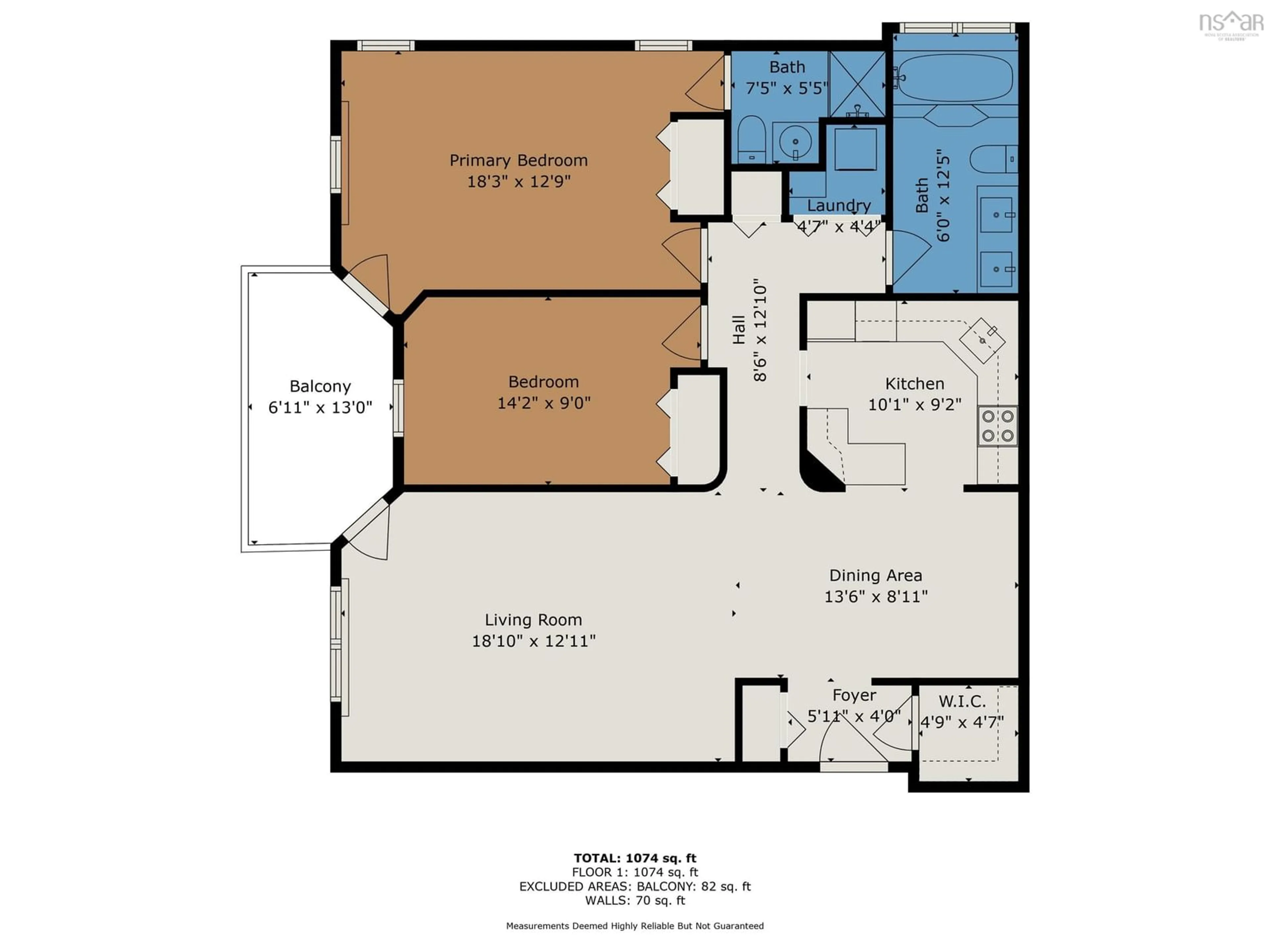 Floor plan for 96 Moirs Mill Rd #421, Bedford Nova Scotia B4A 3Y2