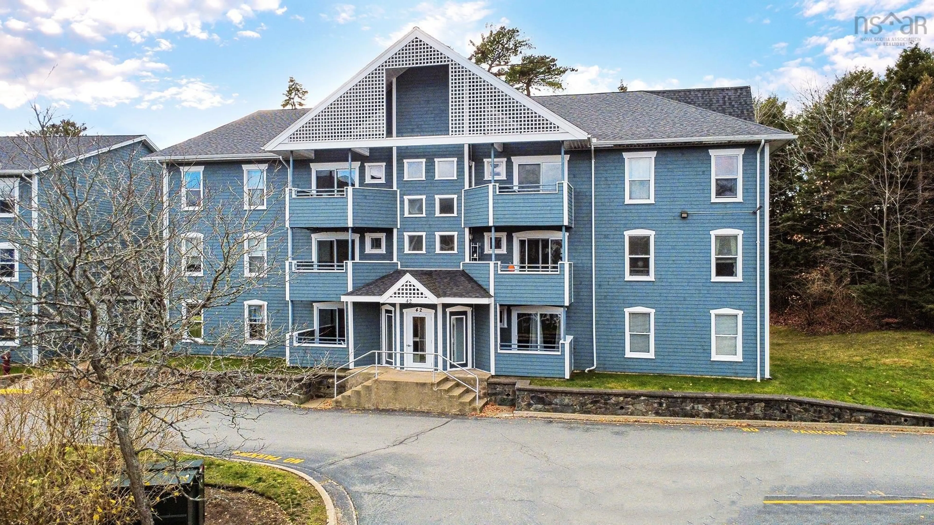 A pic from outside/outdoor area/front of a property/back of a property/a pic from drone, building for 42 Hammonds Plains Rd #523, Bedford Nova Scotia B4A 3P8