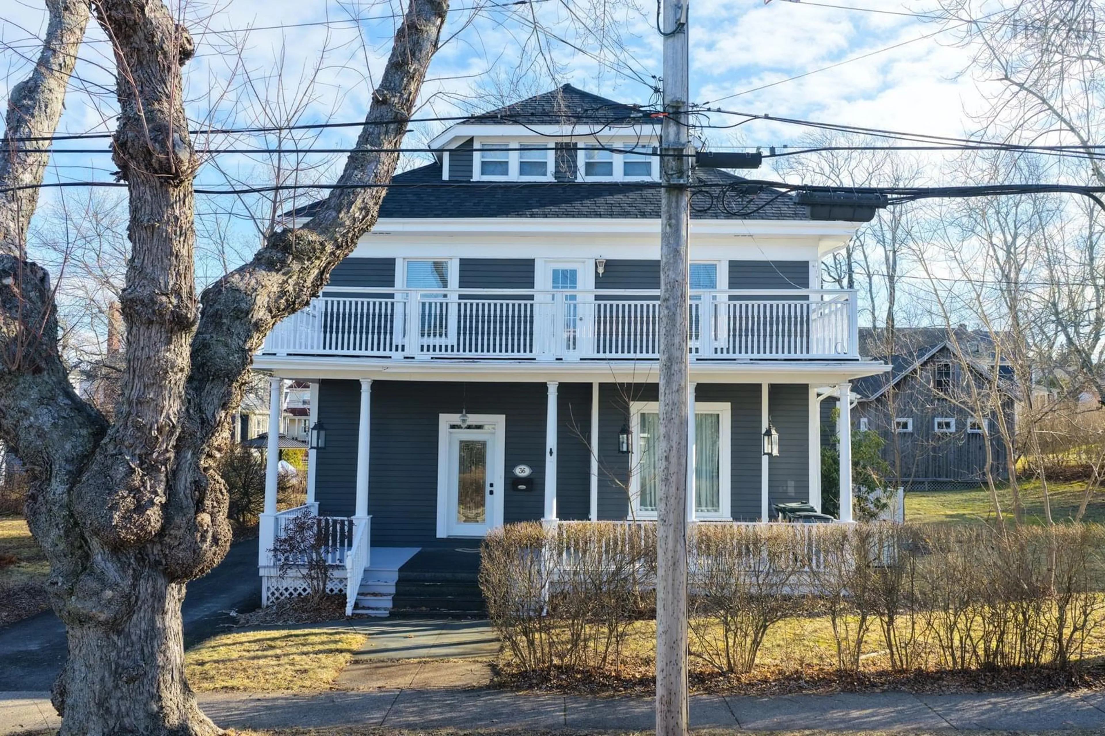 Home with vinyl exterior material, street for 36 Whitney Ave, Sydney Nova Scotia B1P 4Z7