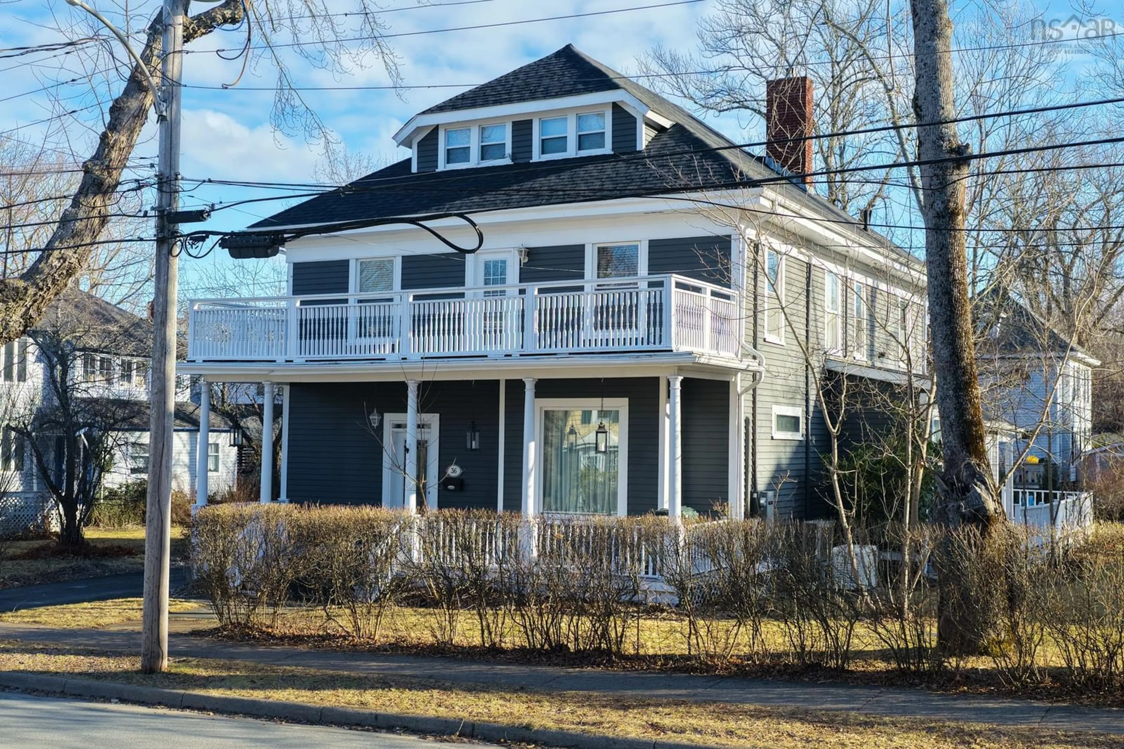 Home with vinyl exterior material, street for 36 Whitney Ave, Sydney Nova Scotia B1P 4Z7