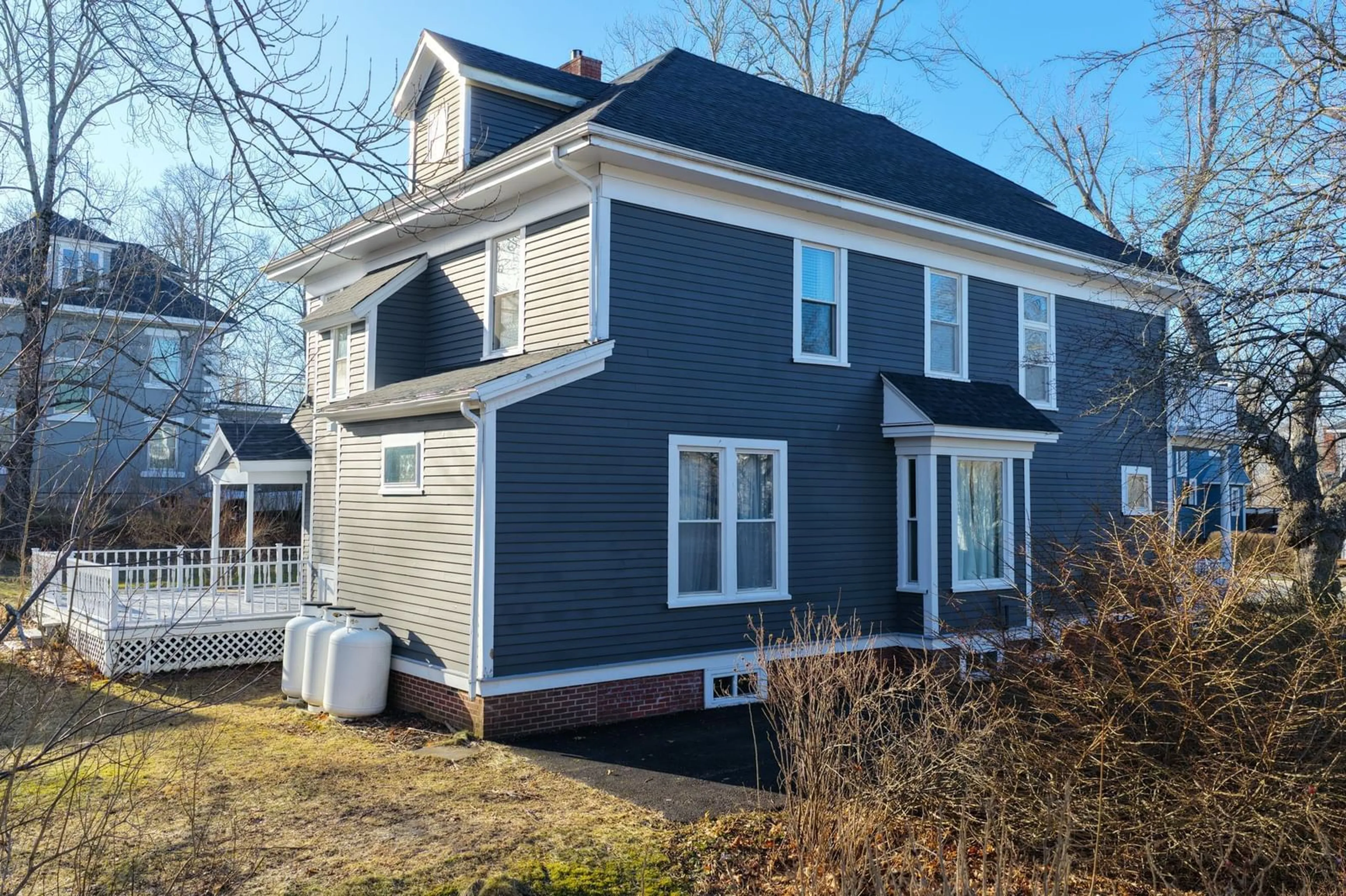Home with vinyl exterior material, street for 36 Whitney Ave, Sydney Nova Scotia B1P 4Z7