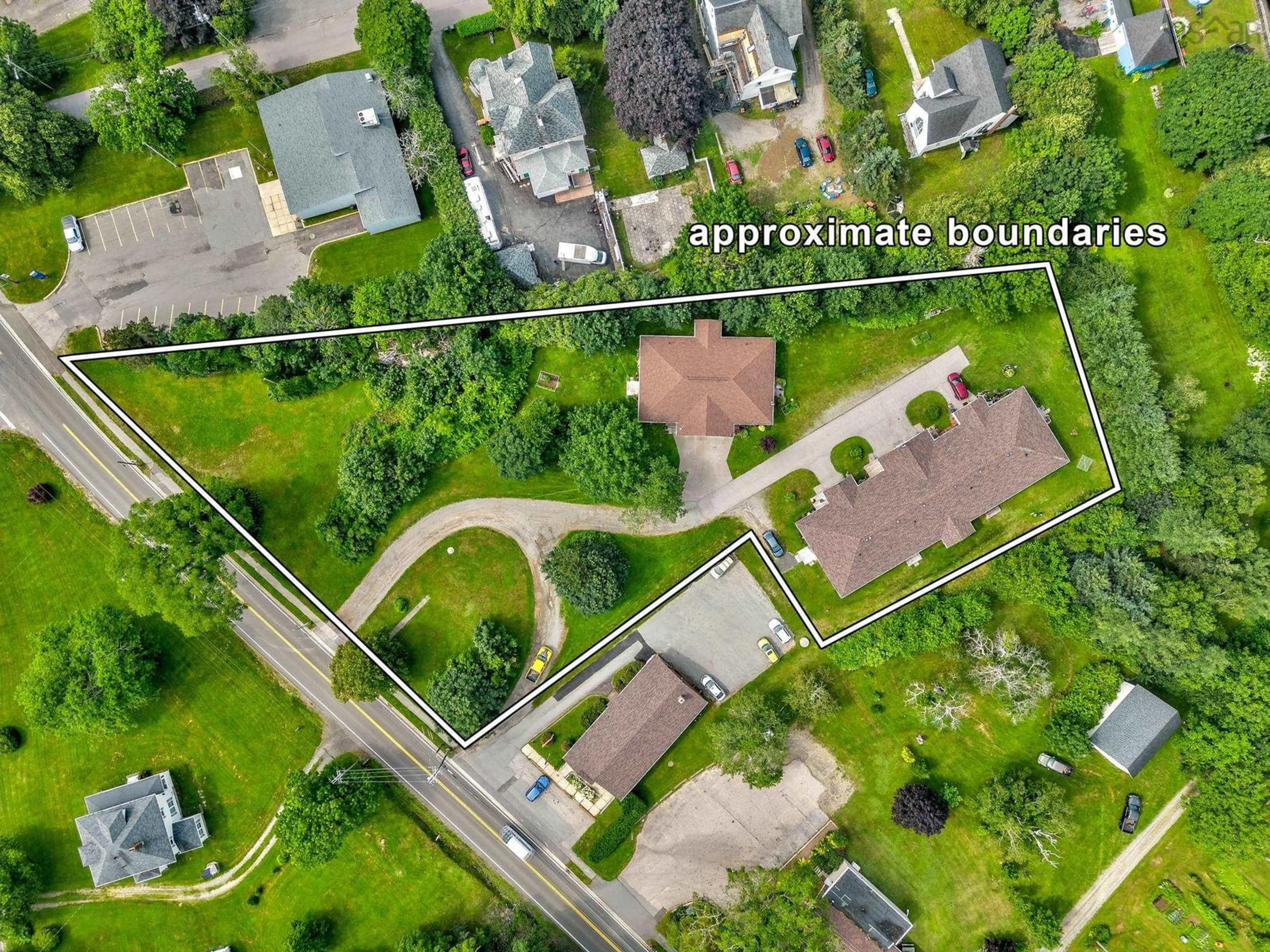 A pic from outside/outdoor area/front of a property/back of a property/a pic from drone, street for Lot 6, 8 & 9 Highway 1, Weymouth Nova Scotia B0W 3T0