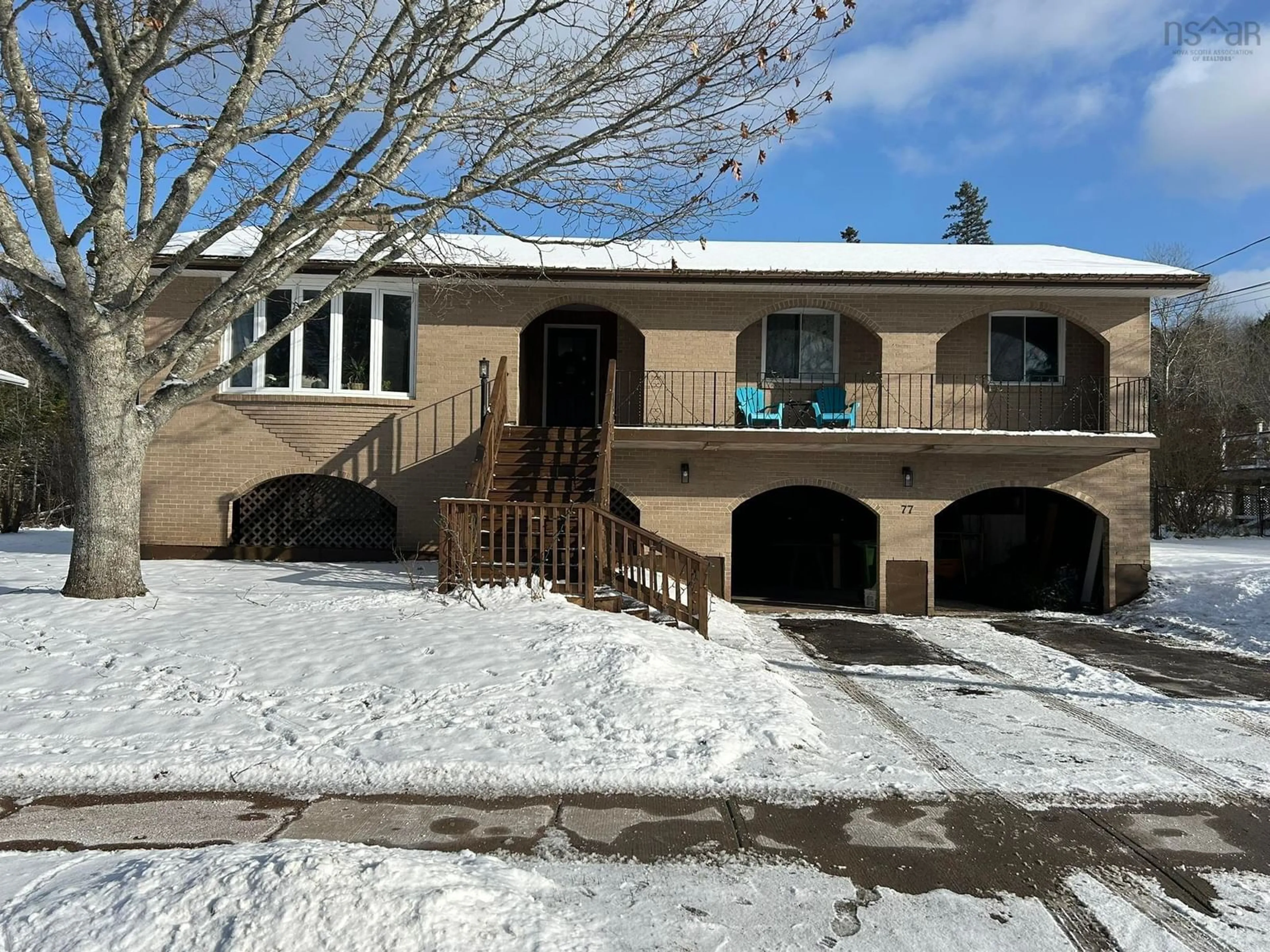 Home with vinyl exterior material, street for 77 Harris Ave, Truro Nova Scotia B2N 3N3