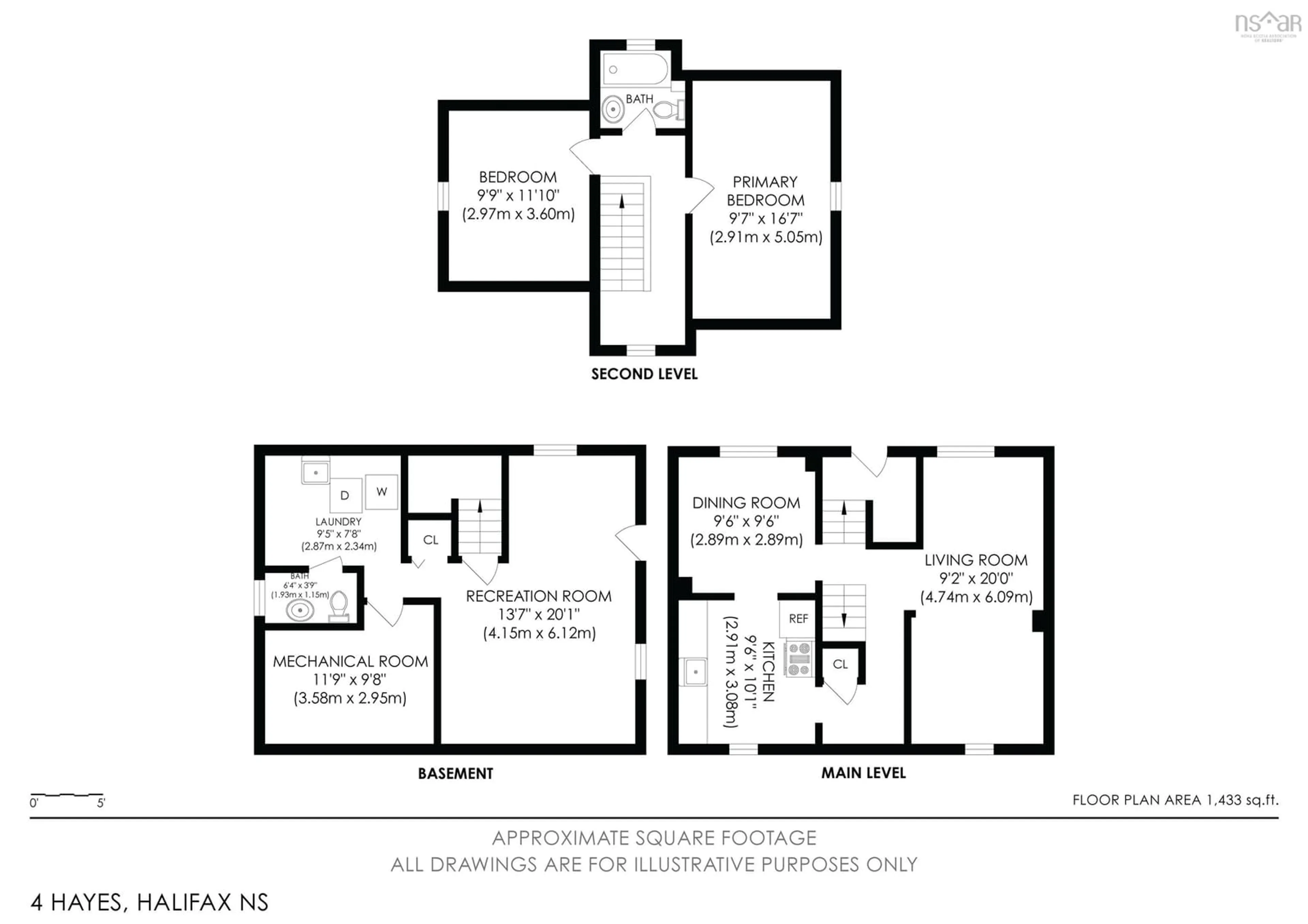 Floor plan for 4 Hayes St, Halifax Nova Scotia B3R 2B5