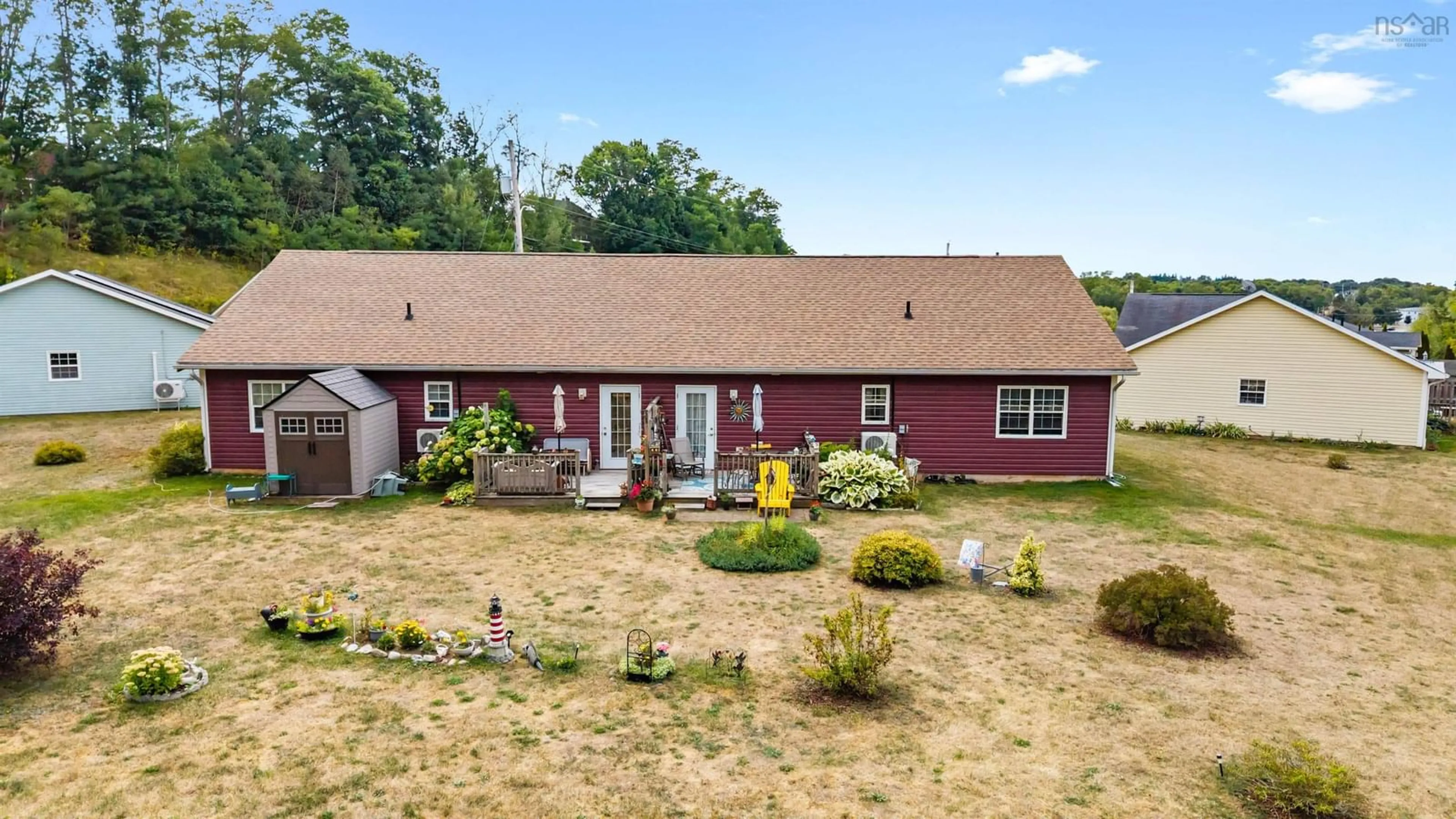 A pic from outside/outdoor area/front of a property/back of a property/a pic from drone, street for 47 Kimbrough Crt, Greenwich Nova Scotia B4P 0A7
