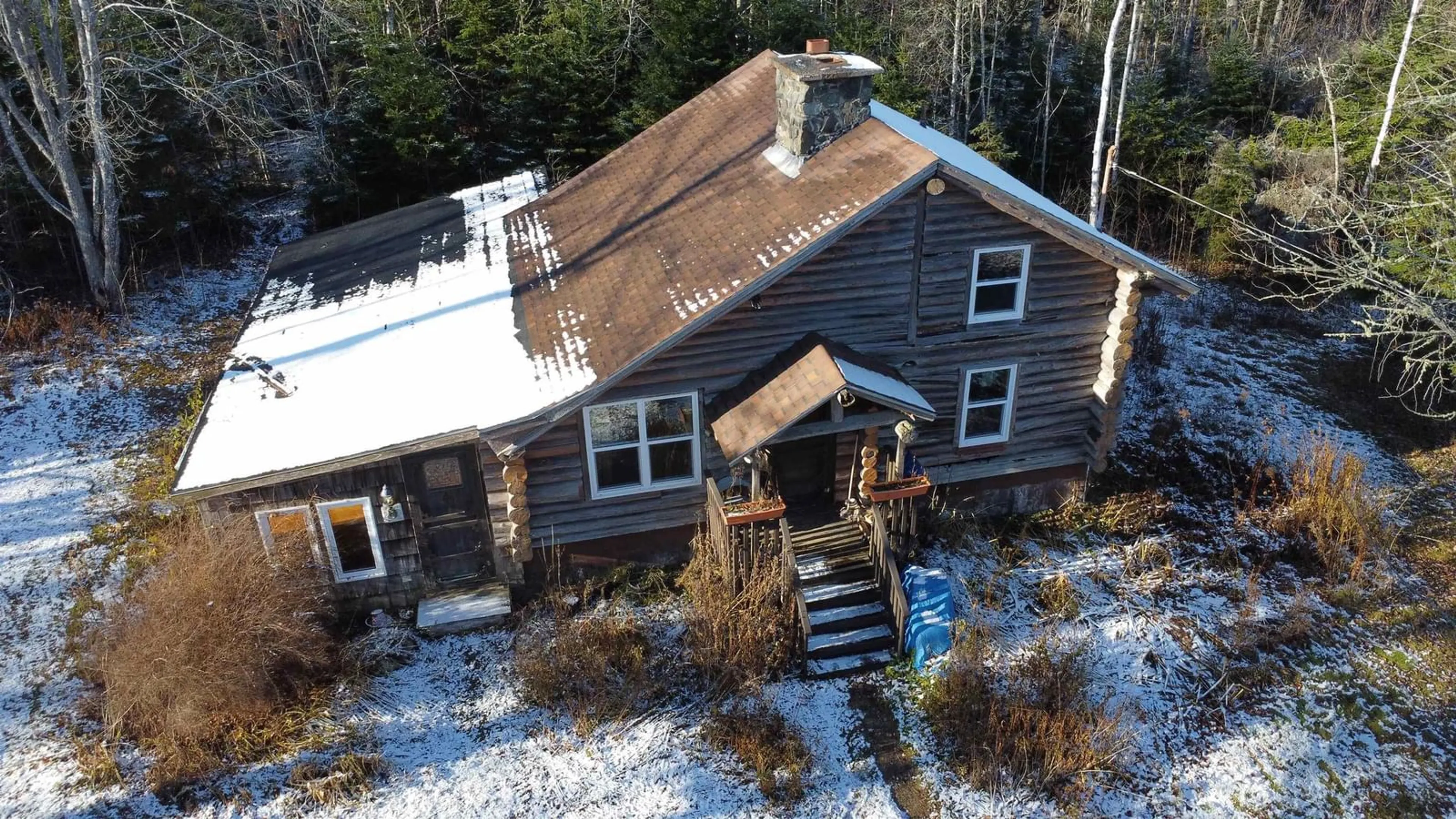 A pic from outside/outdoor area/front of a property/back of a property/a pic from drone, building for 1543 Montreal Rd, New Gairloch Nova Scotia B0K 2A0