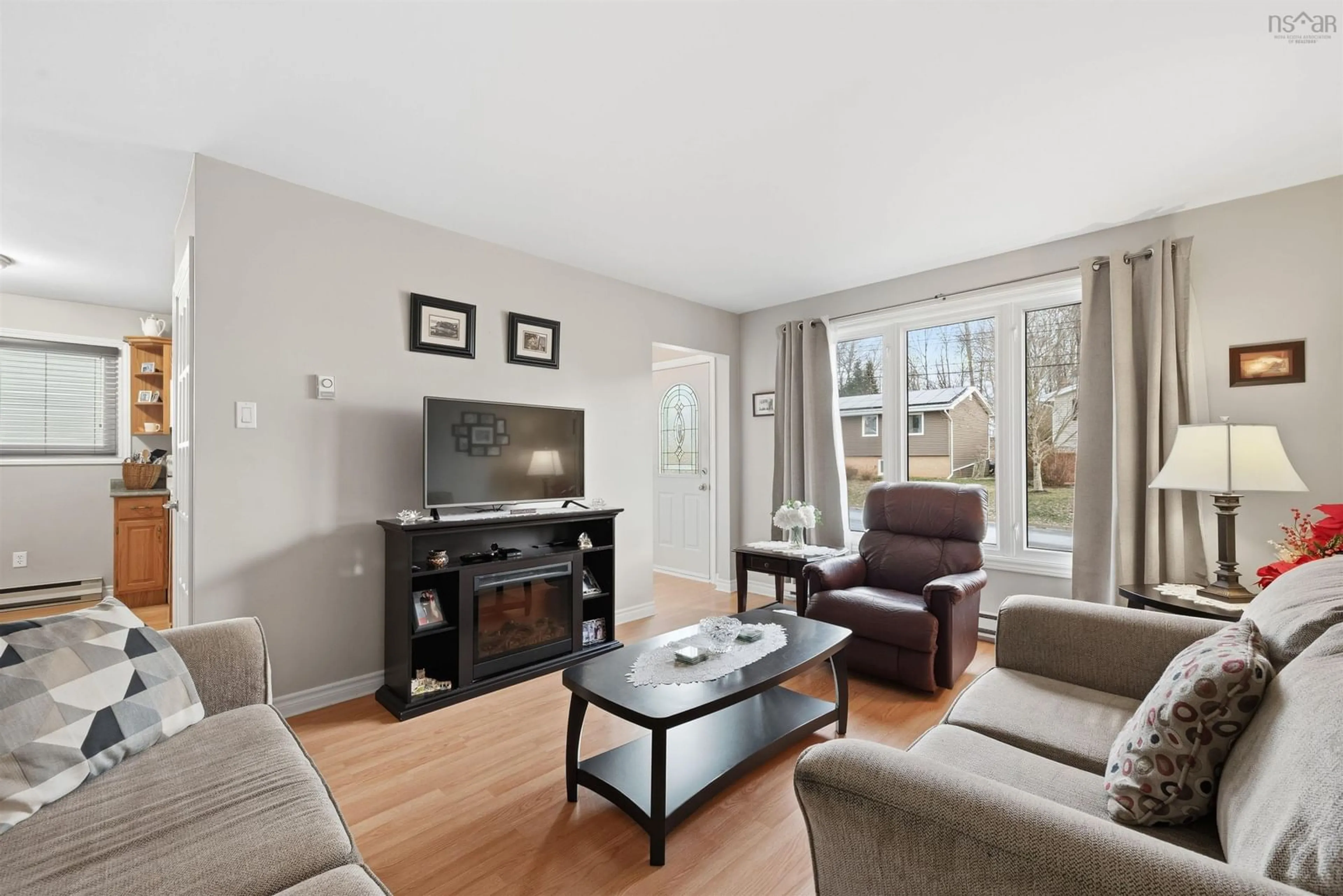 Living room with furniture, unknown for 54 Quaker Cres, Lower Sackville Nova Scotia B4C 2Z4