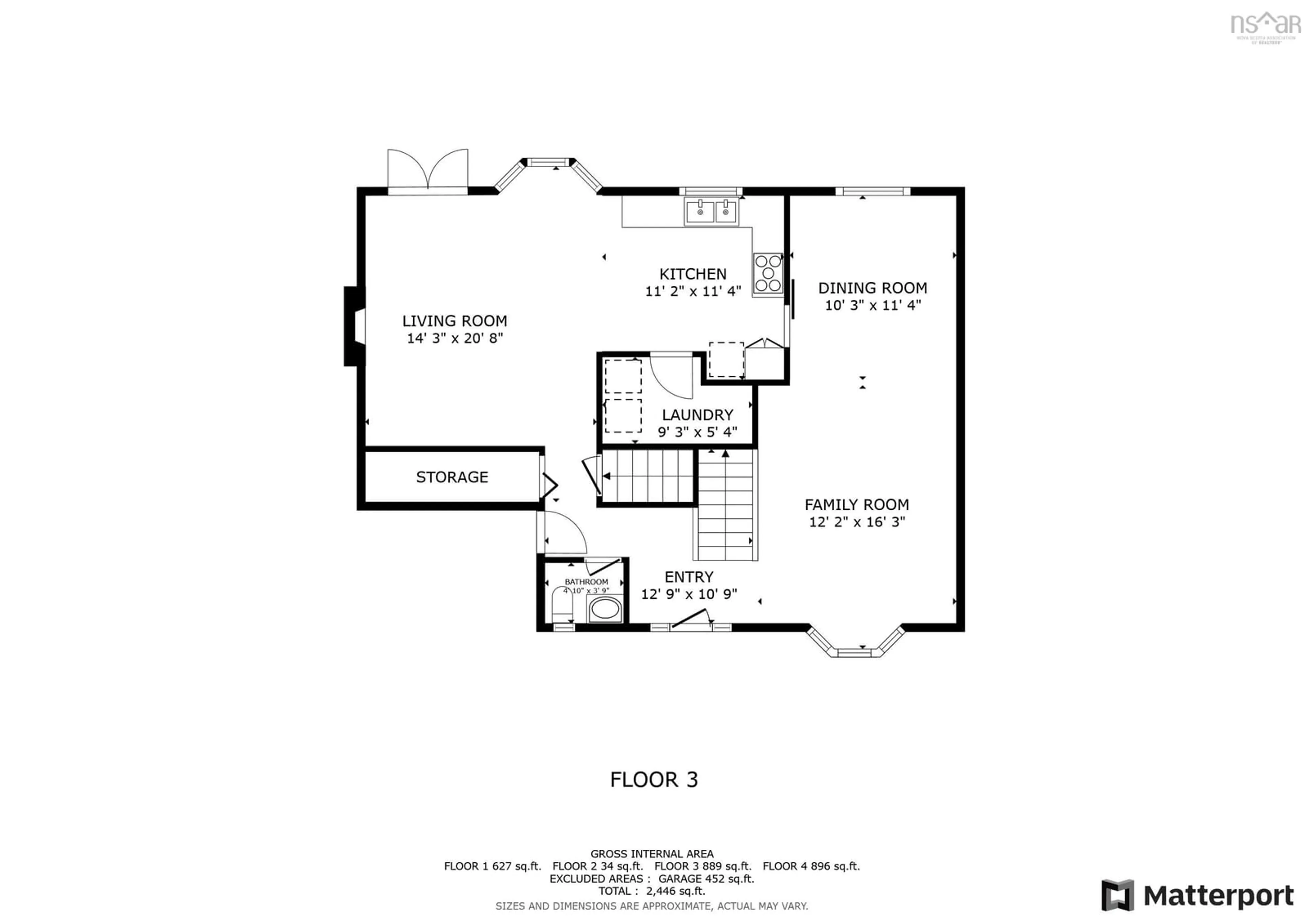 Floor plan for 1509 Highway 6, Amherst Nova Scotia B4H 3Y2