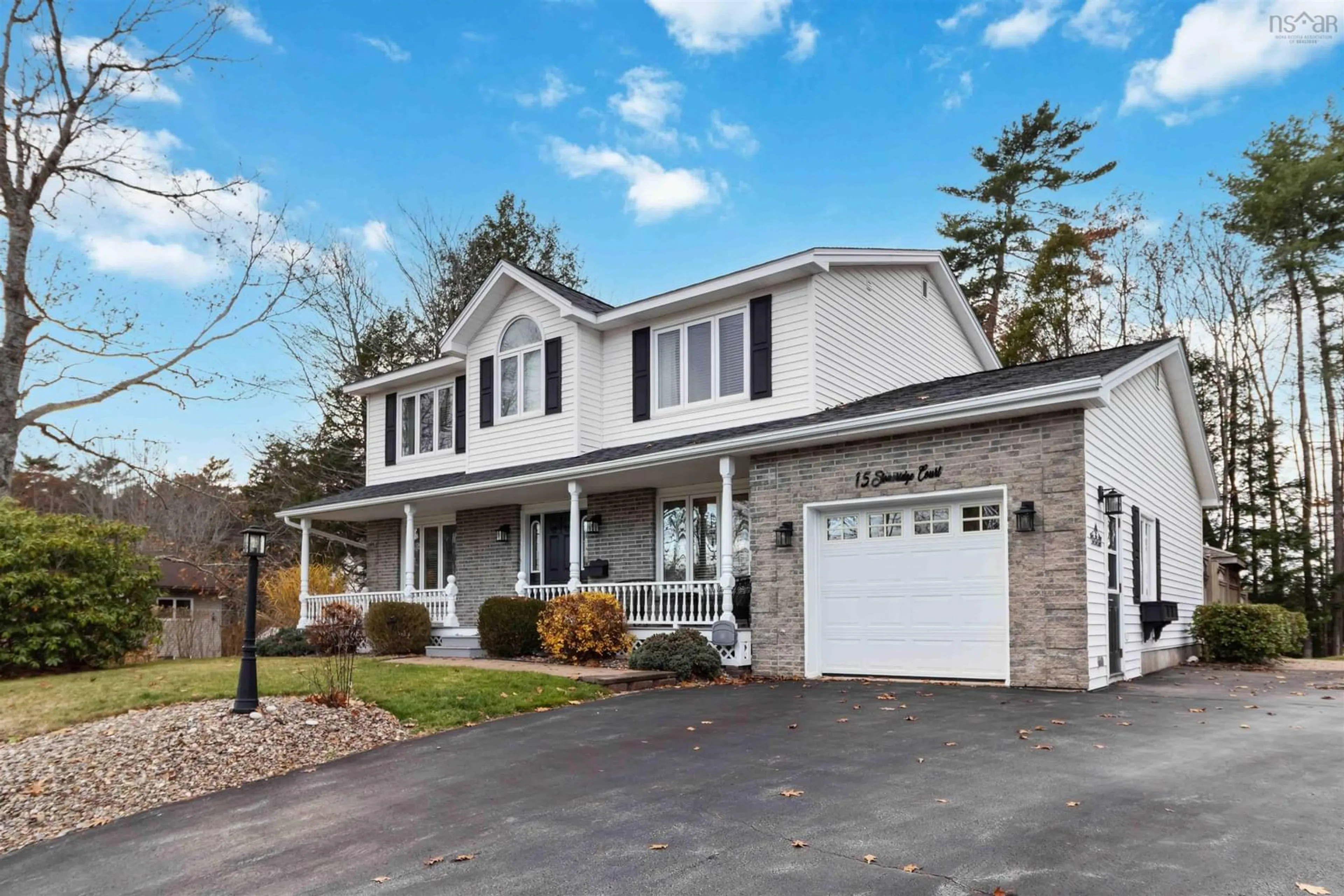 Home with vinyl exterior material, street for 15 Stoneridge Crt, Bridgewater Nova Scotia B4V 3T9