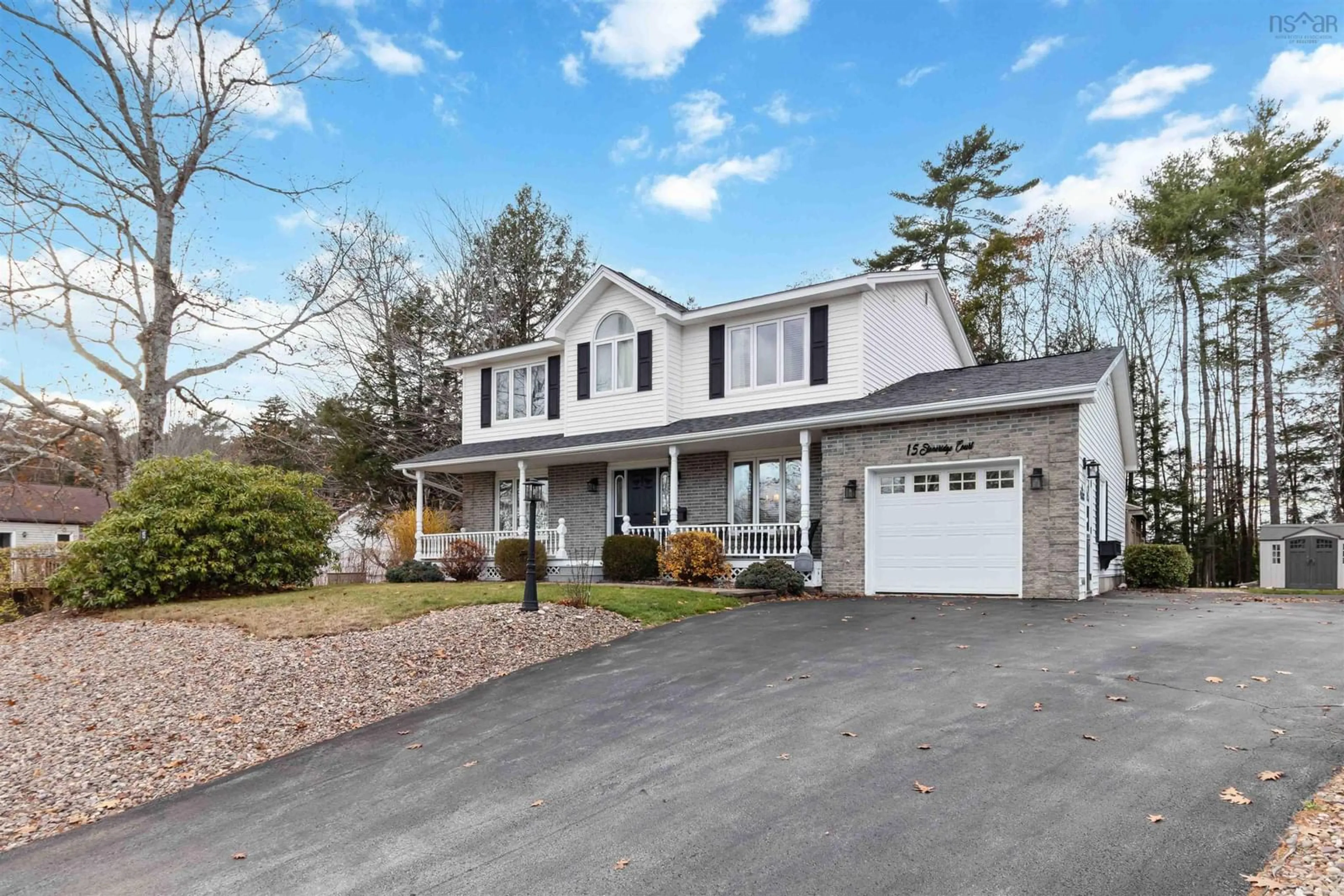 Home with vinyl exterior material, street for 15 Stoneridge Crt, Bridgewater Nova Scotia B4V 3T9