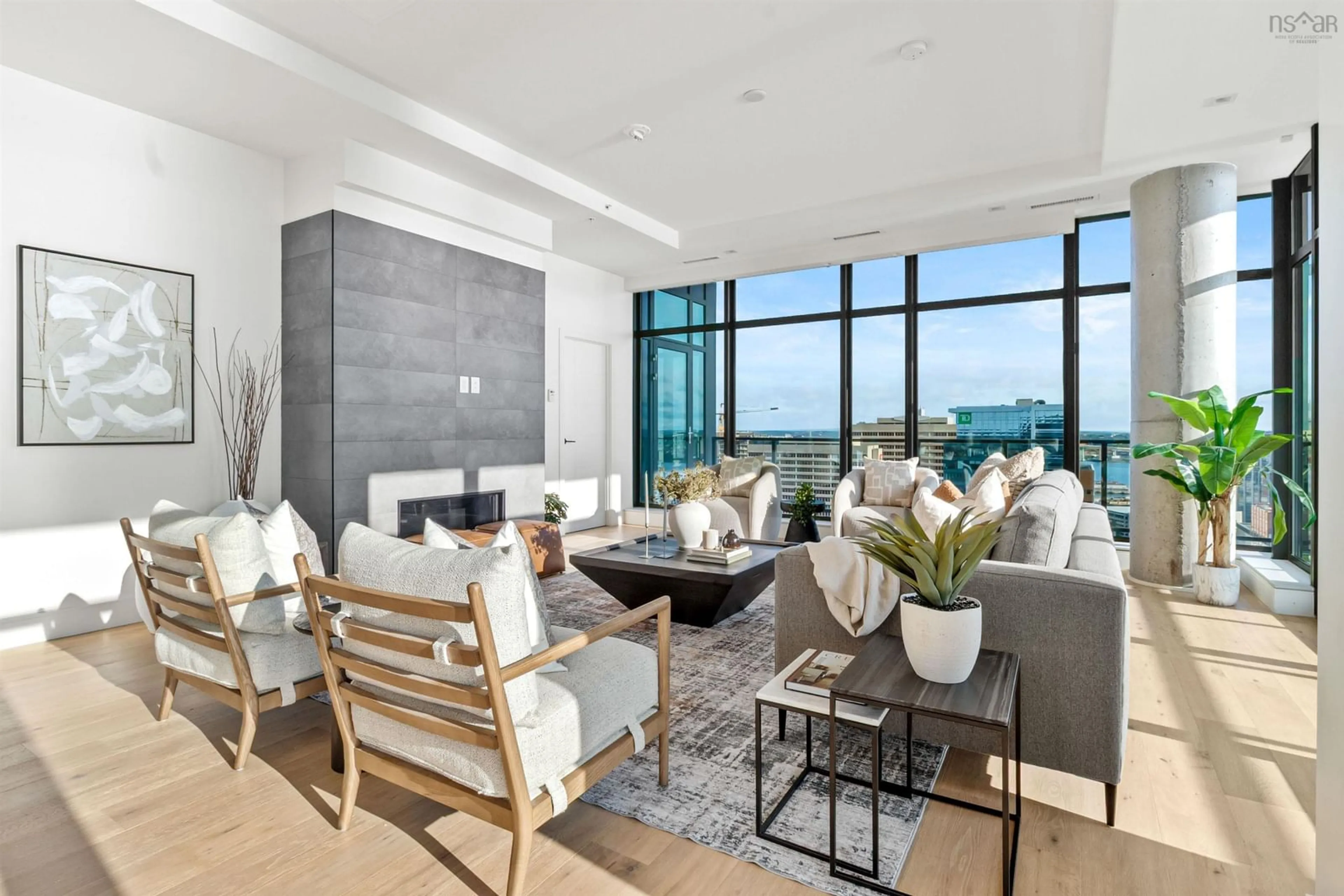 Living room with furniture, ceramic/tile floor for 1650 Granville St #2302, Halifax Nova Scotia B3J 0E1