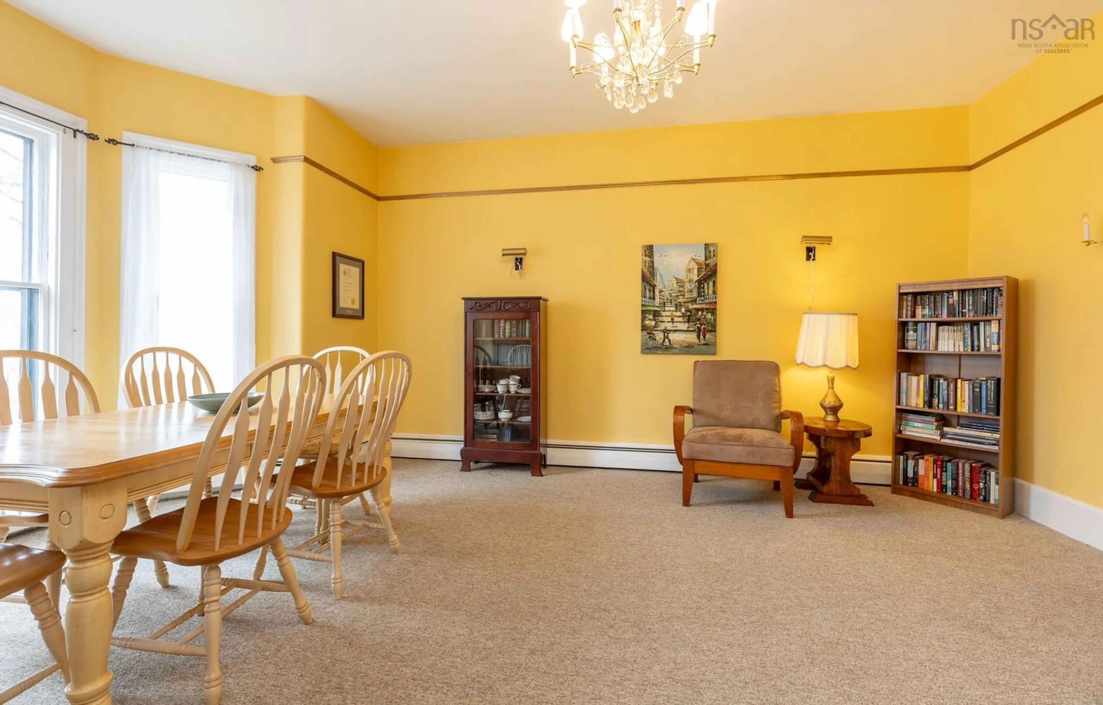 Living room with furniture, unknown for 22 Baker St, Yarmouth Nova Scotia B5A 2W9