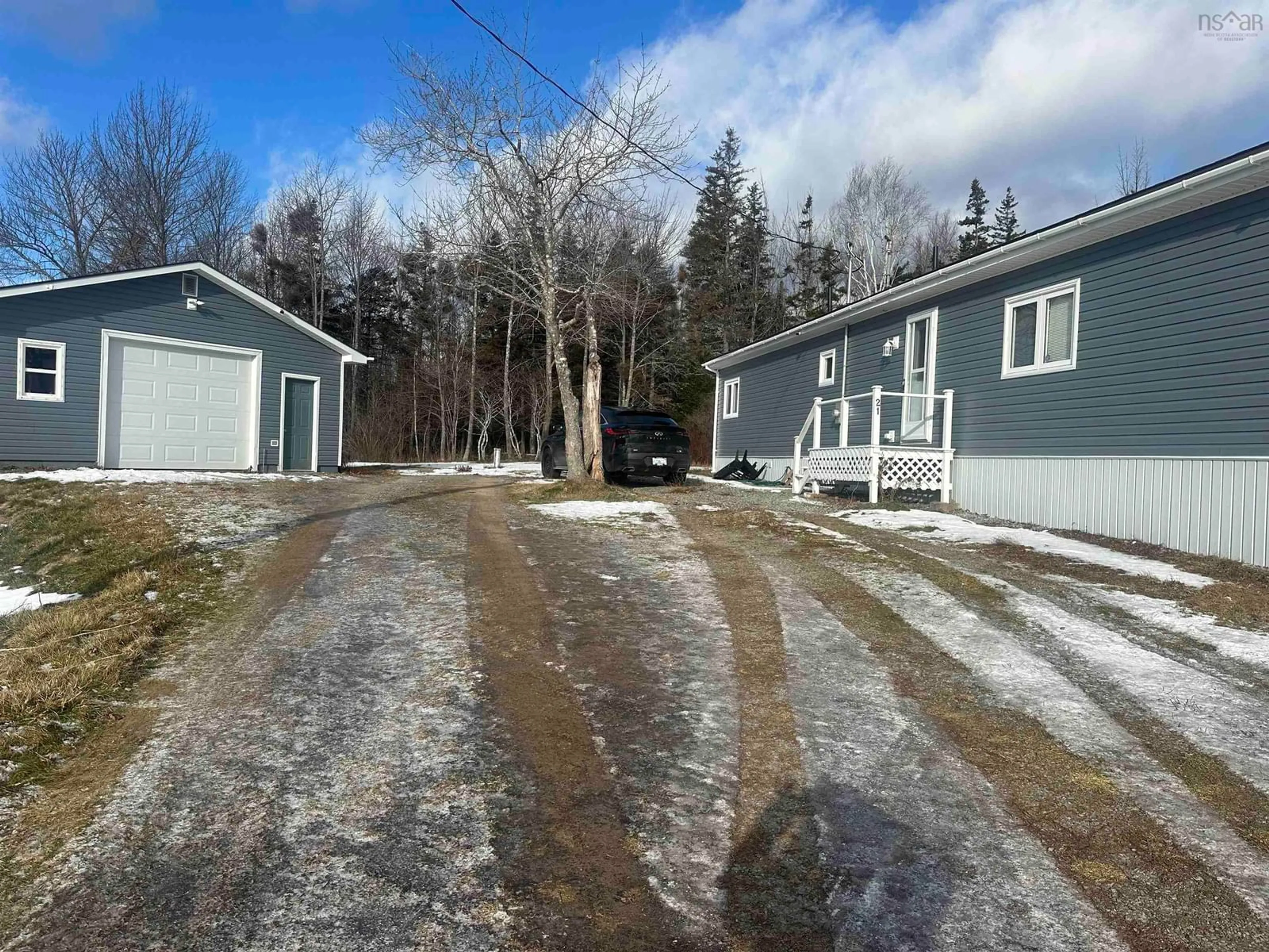 A pic from outside/outdoor area/front of a property/back of a property/a pic from drone, street for 21 Dougies Lane, Troy Nova Scotia B9A 0A8