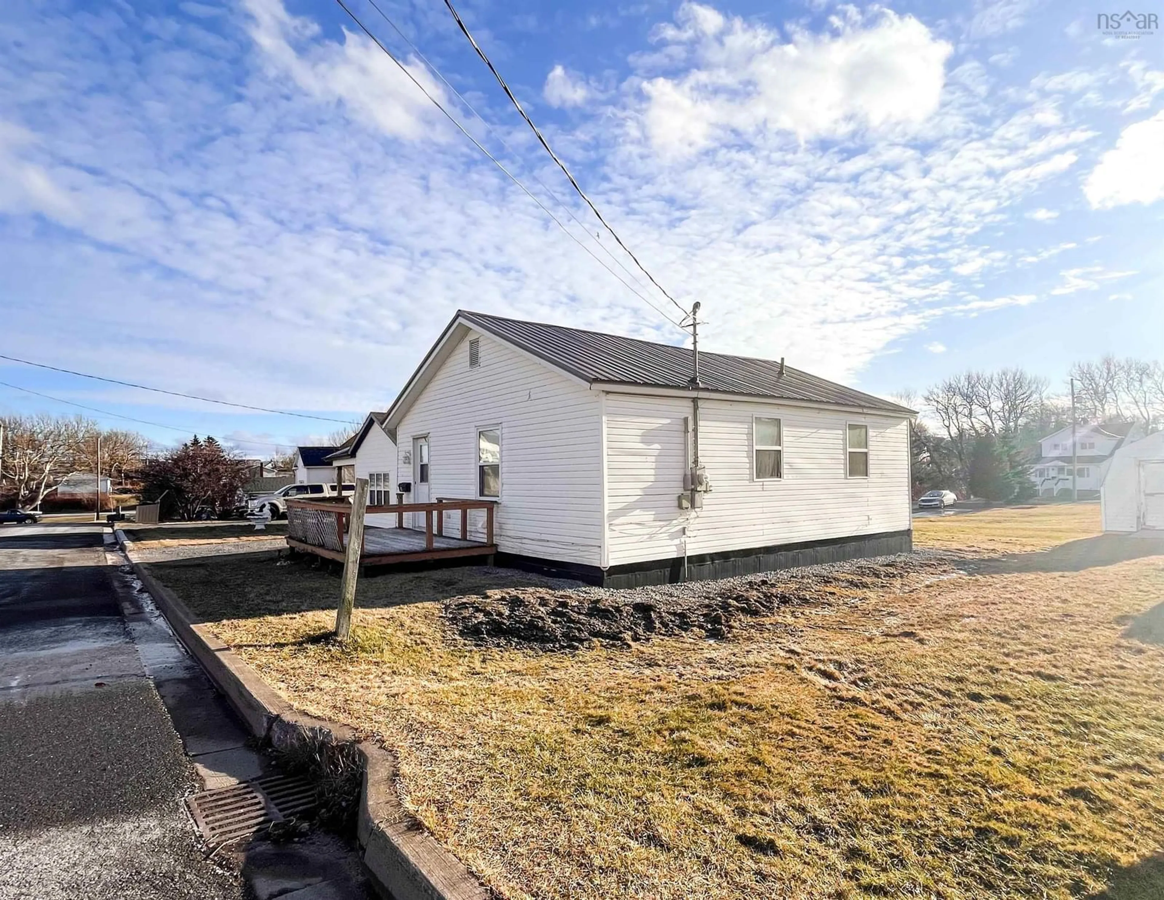 A pic from outside/outdoor area/front of a property/back of a property/a pic from drone, building for 3538 Bay Ave, New Waterford Nova Scotia B1H 2P3