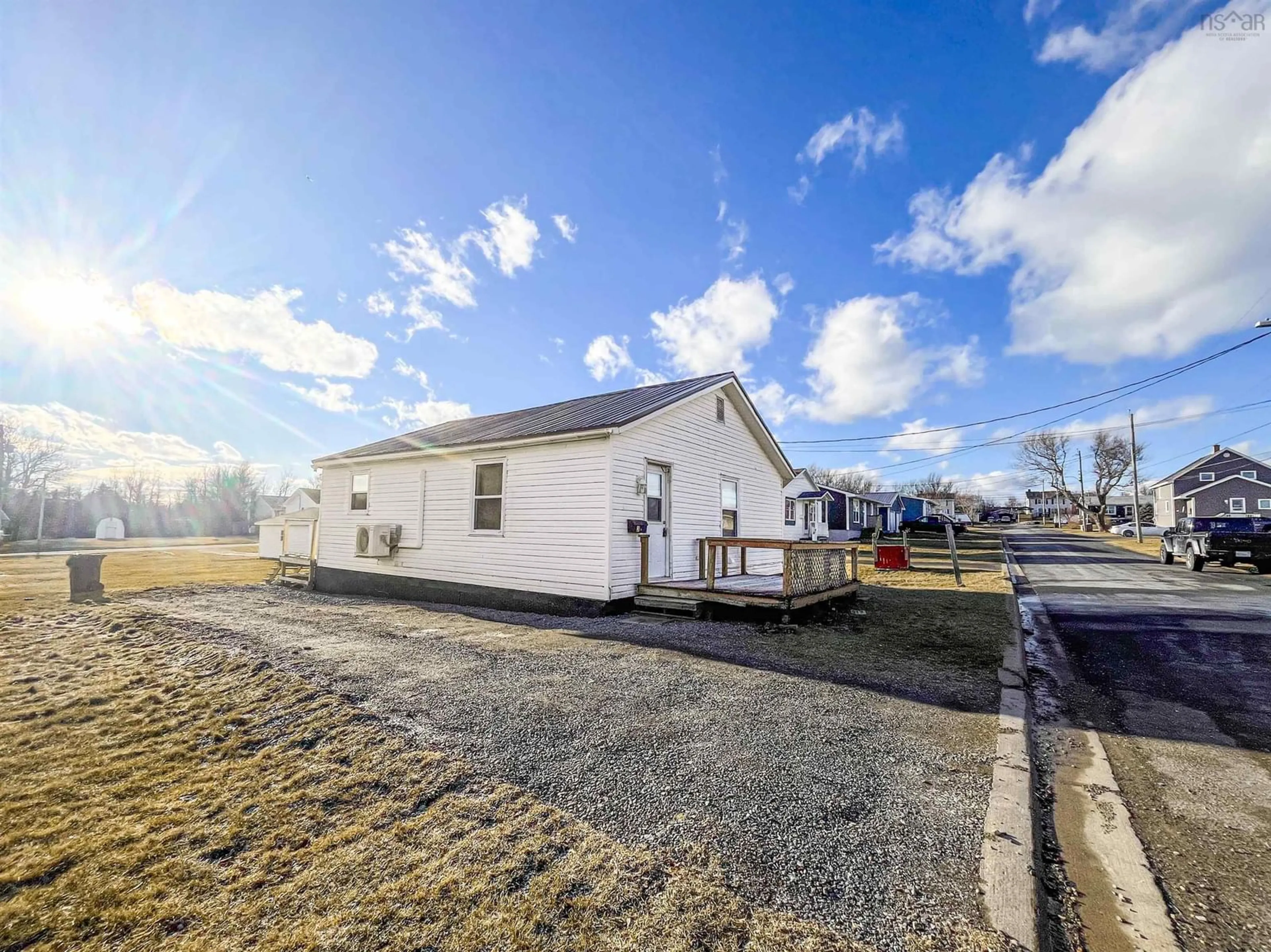 A pic from outside/outdoor area/front of a property/back of a property/a pic from drone, building for 3538 Bay Ave, New Waterford Nova Scotia B1H 2P3