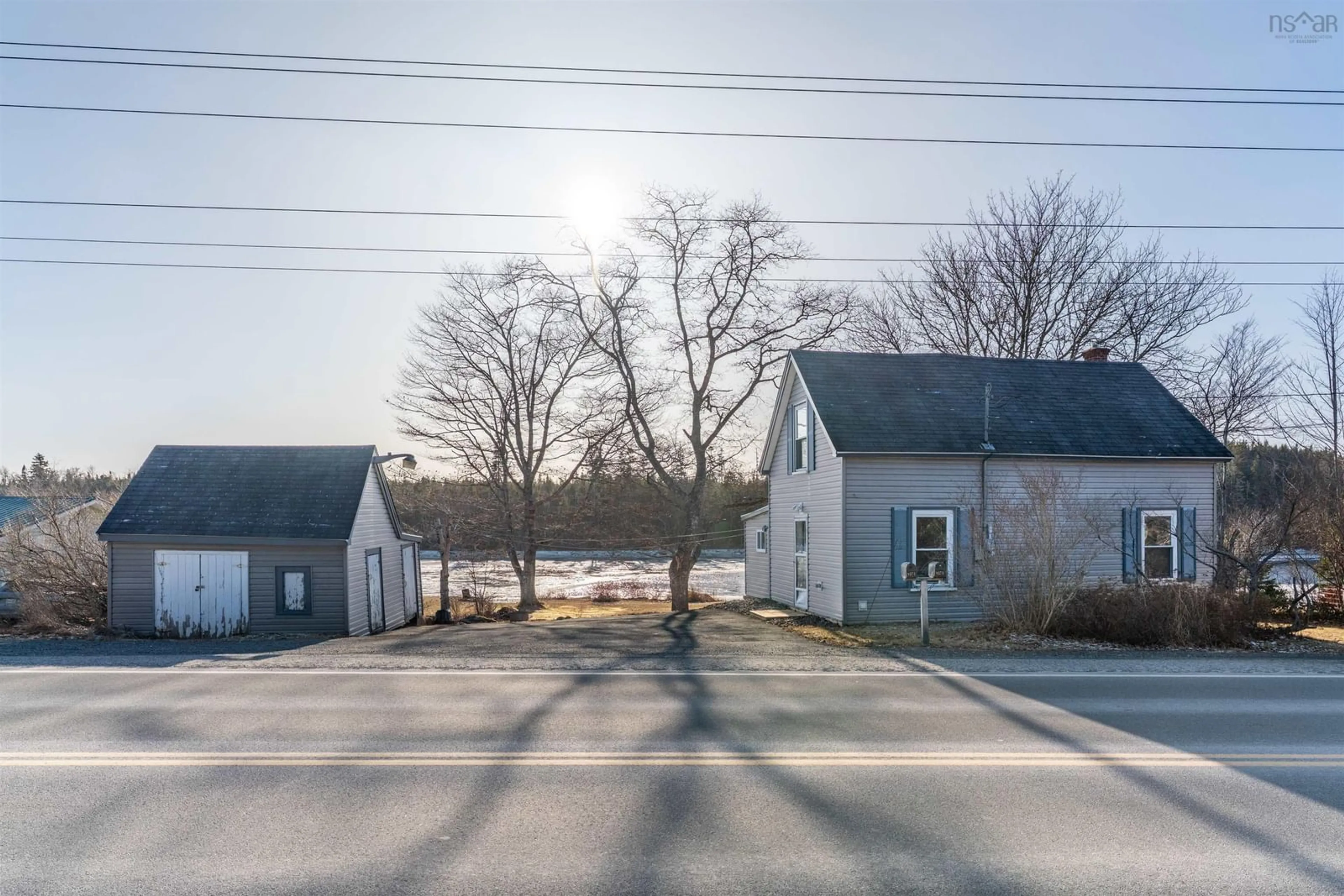 A pic from outside/outdoor area/front of a property/back of a property/a pic from drone, street for 8274 7 Hwy, Musquodoboit Harbour Nova Scotia B0J 2L0