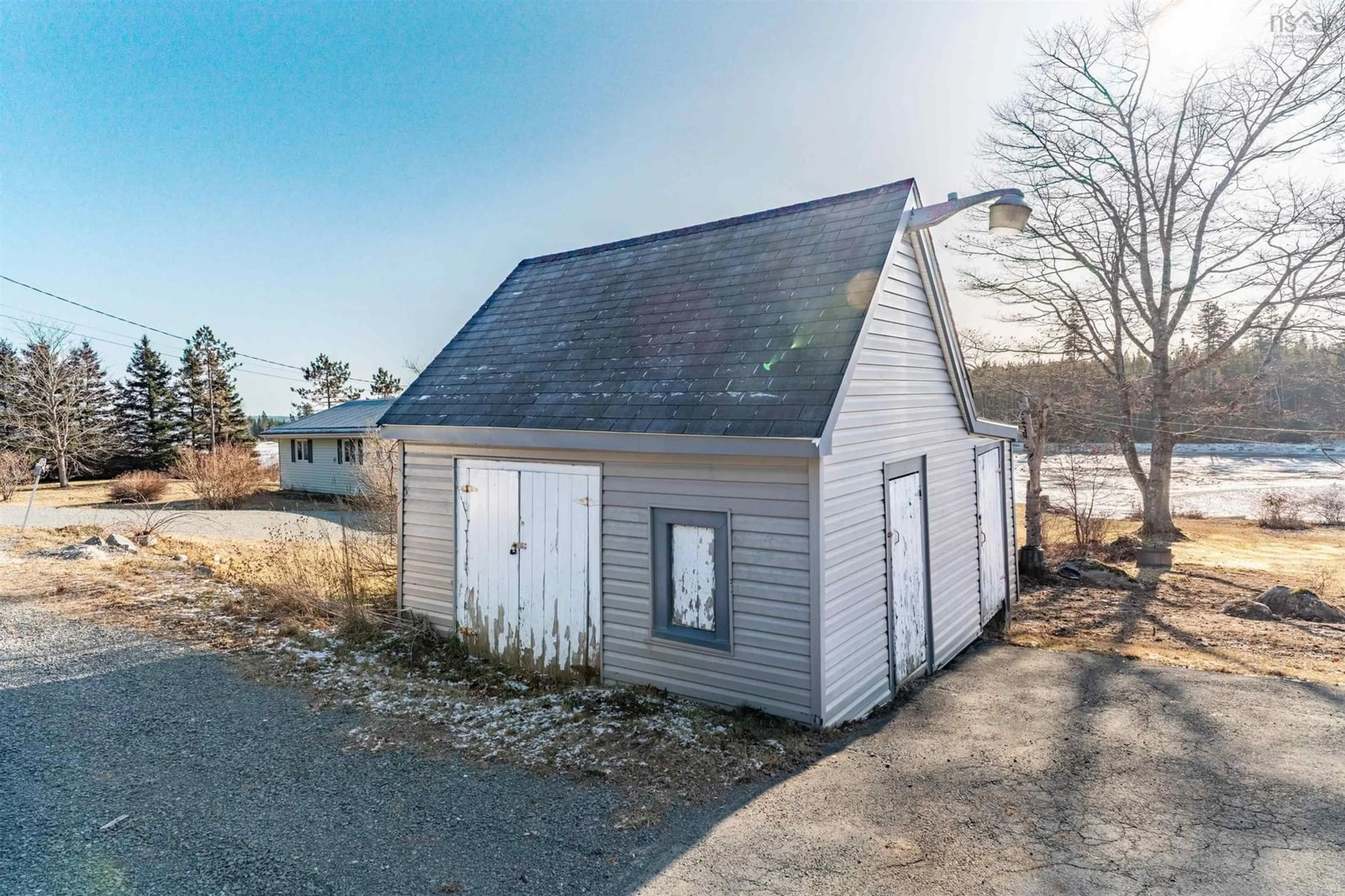 A pic from outside/outdoor area/front of a property/back of a property/a pic from drone, building for 8274 7 Hwy, Musquodoboit Harbour Nova Scotia B0J 2L0