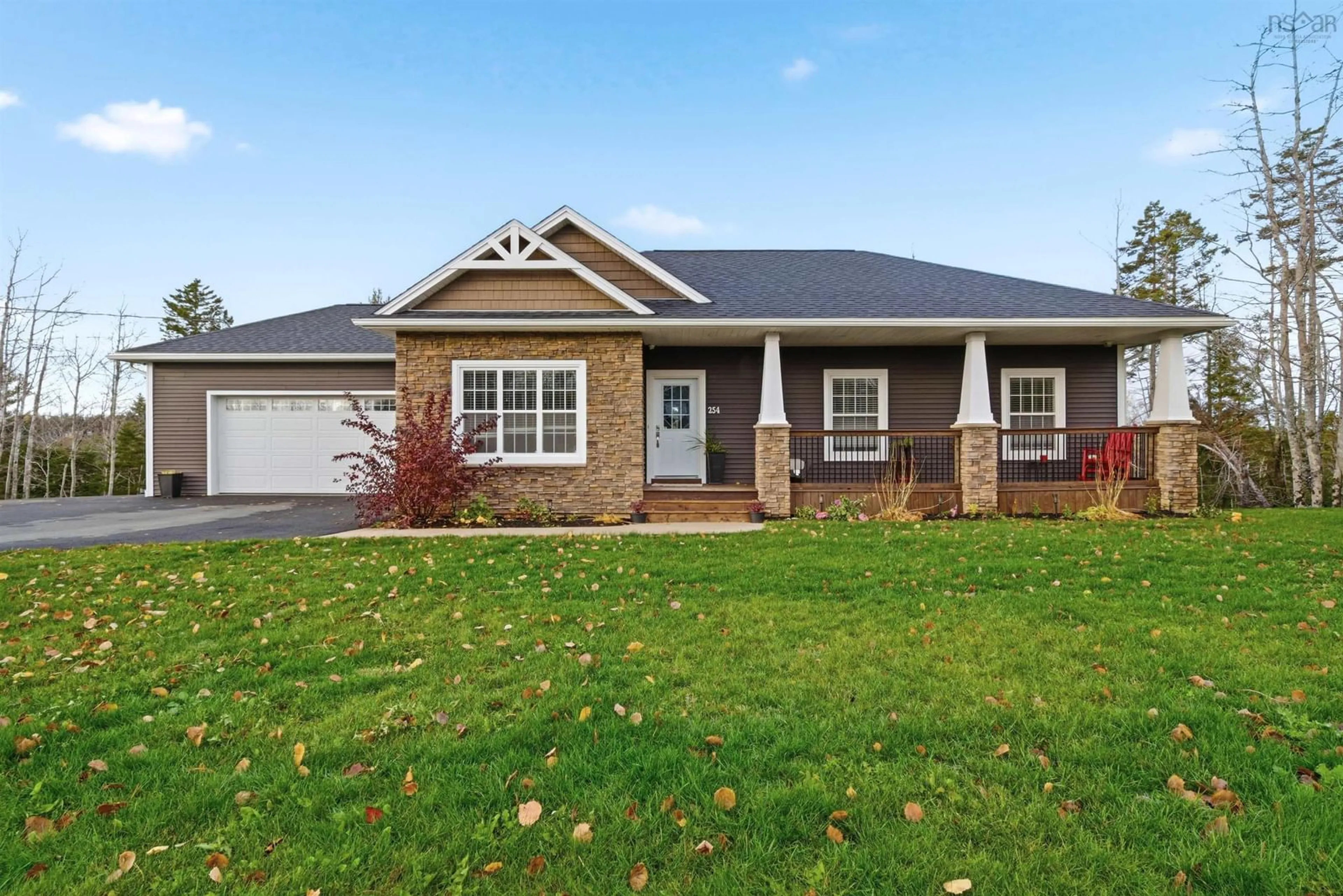 Home with vinyl exterior material, street for 254 Laurel Ridge Dr, Beaver Bank Nova Scotia B4G 1H5