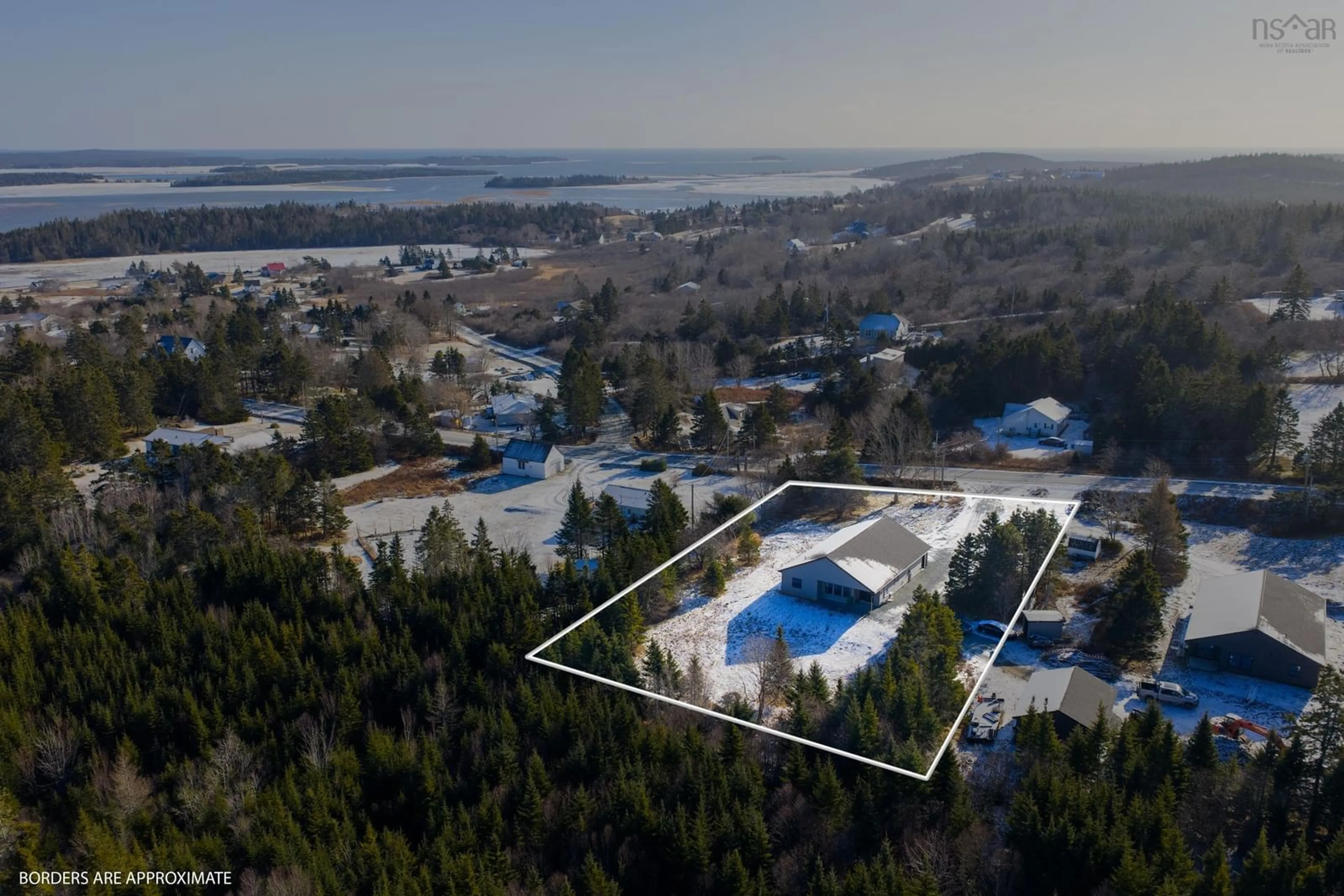 A pic from outside/outdoor area/front of a property/back of a property/a pic from drone, water/lake/river/ocean view for 653 Bellefontaine Rd, West Chezzetcook Nova Scotia B0J 2L0