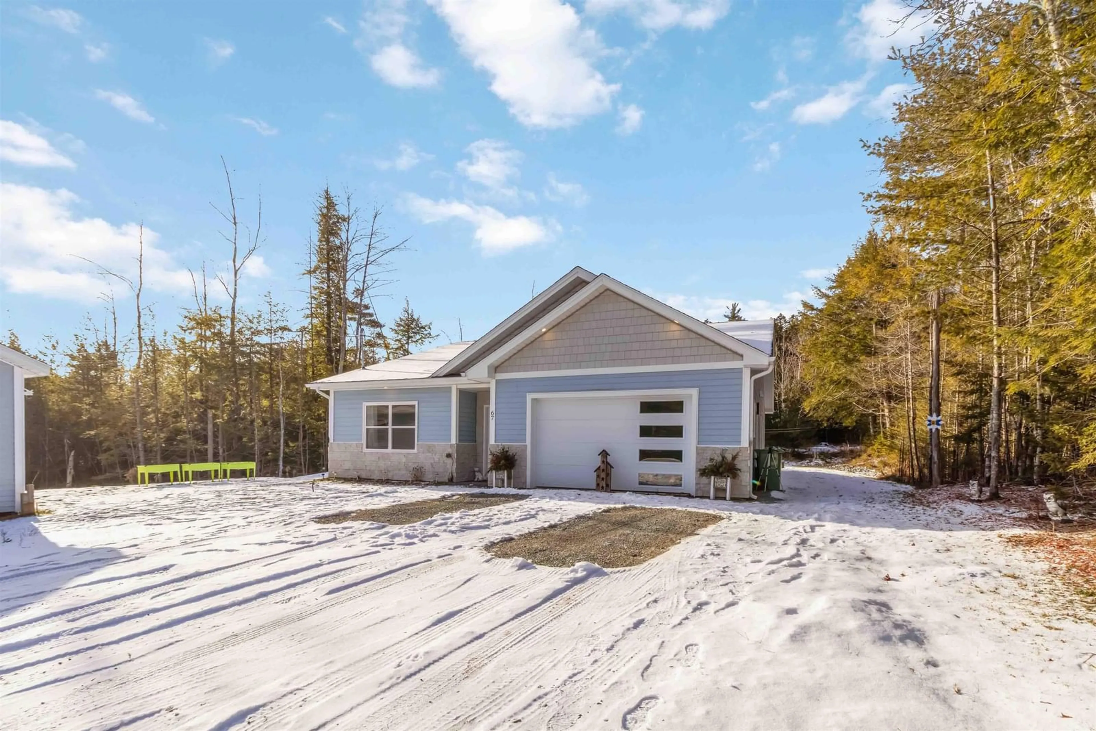 Home with vinyl exterior material, street for 67 Justin Dr, Lower Branch Nova Scotia B4V 8Z2