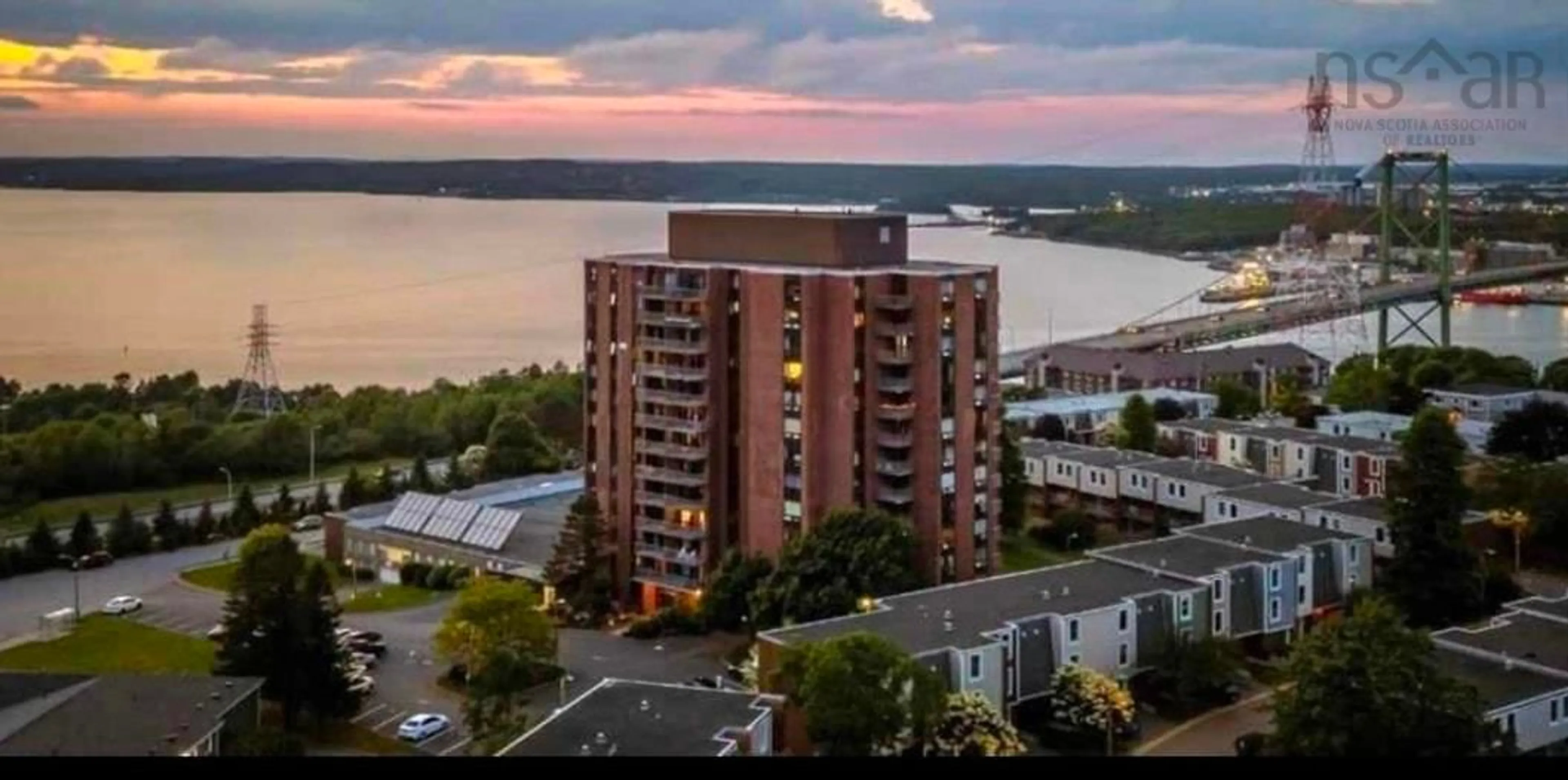 A pic from outside/outdoor area/front of a property/back of a property/a pic from drone, water/lake/river/ocean view for 5572 North Ridge Rd #601, Halifax Nova Scotia B3K 5K2