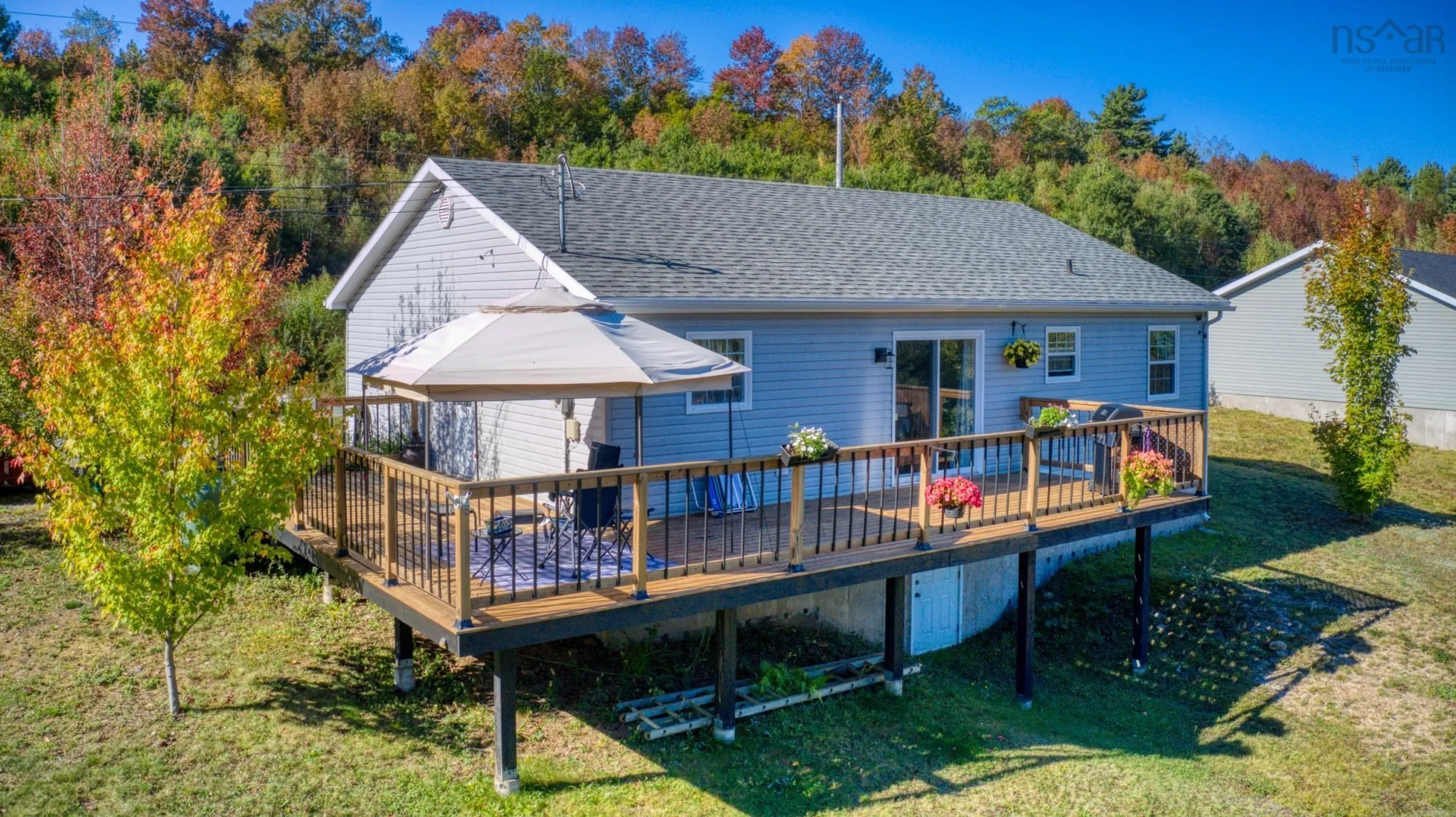 A pic from outside/outdoor area/front of a property/back of a property/a pic from drone, water/lake/river/ocean view for 62 Westside Dr, Wileville Nova Scotia B4V 8V5