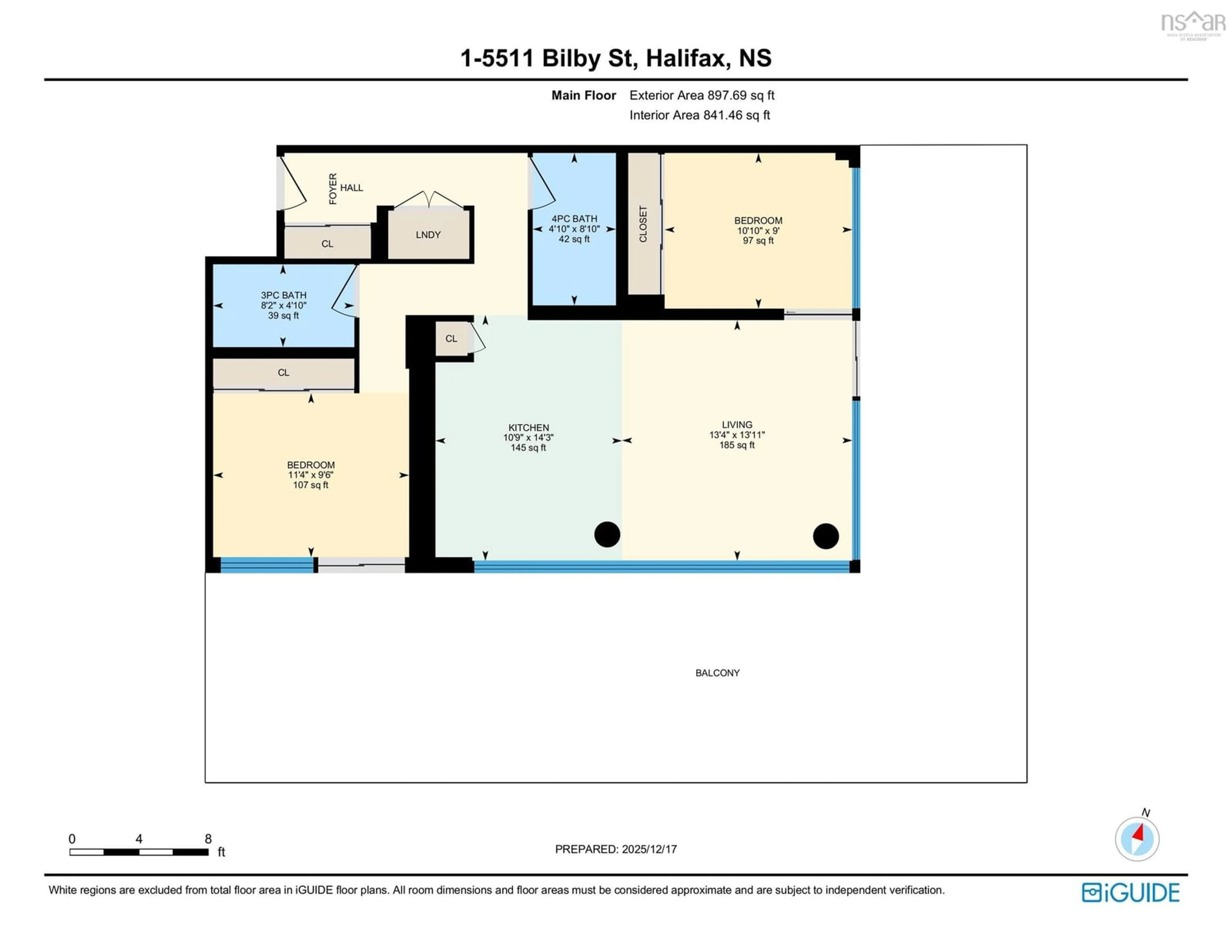 Floor plan for 5511 Bilby St #PH1, Halifax Peninsula Nova Scotia B3K 1V4
