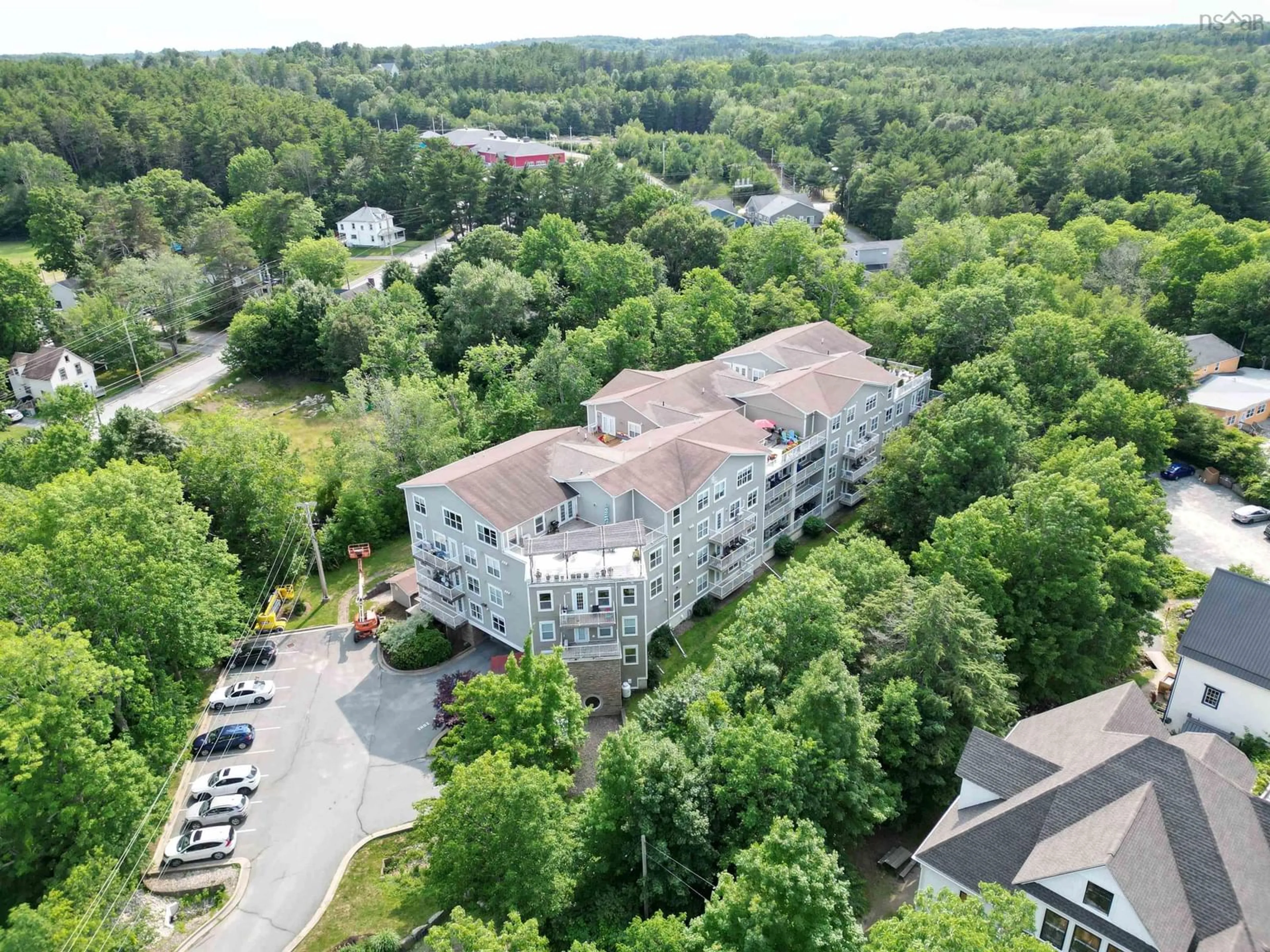 A pic from outside/outdoor area/front of a property/back of a property/a pic from drone, building for 476 Main St #302, Mahone Bay Nova Scotia B0J 2E0