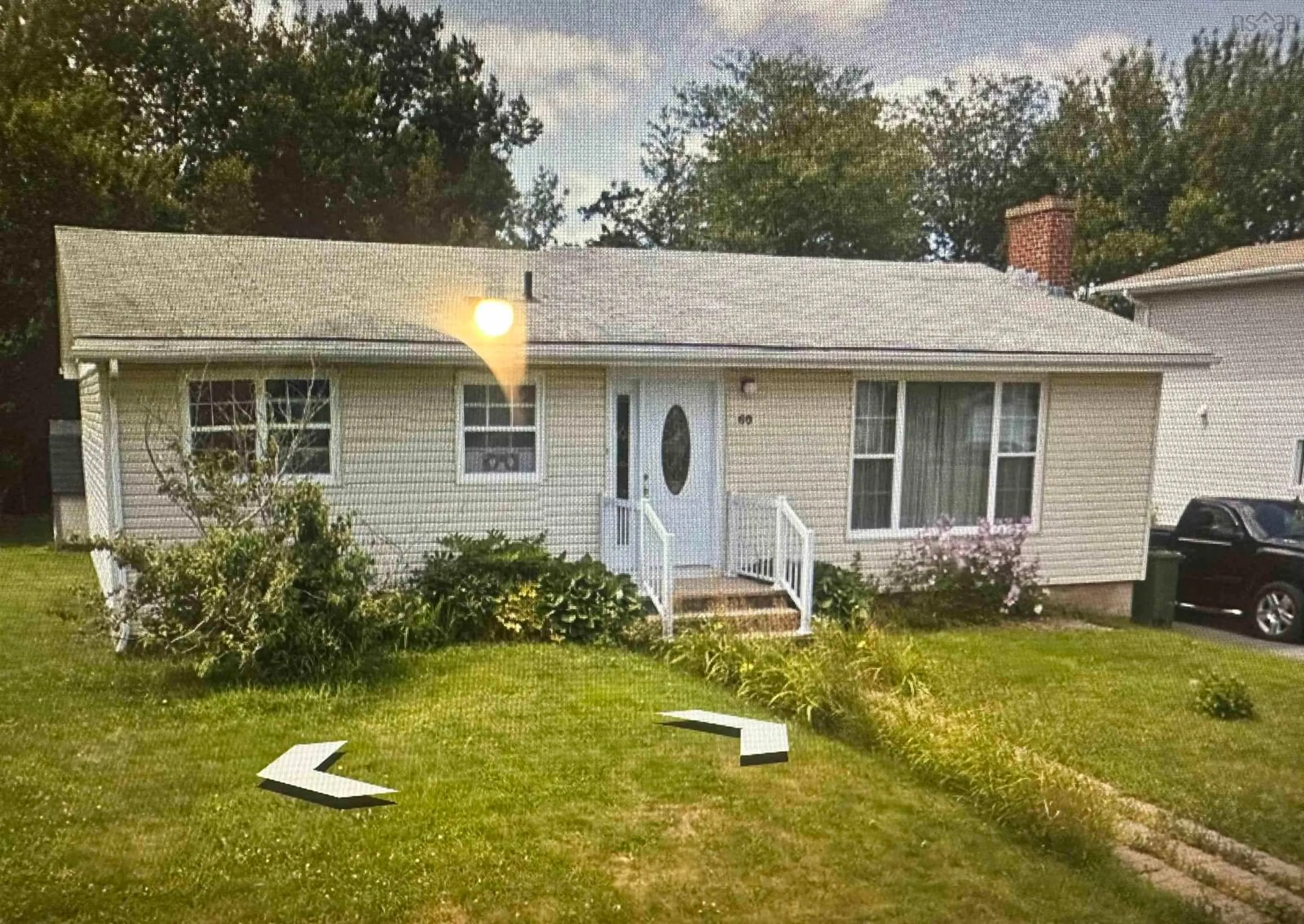 Home with vinyl exterior material, street for 60 Wilmot St, Lower Sackville Nova Scotia B4C 2A8