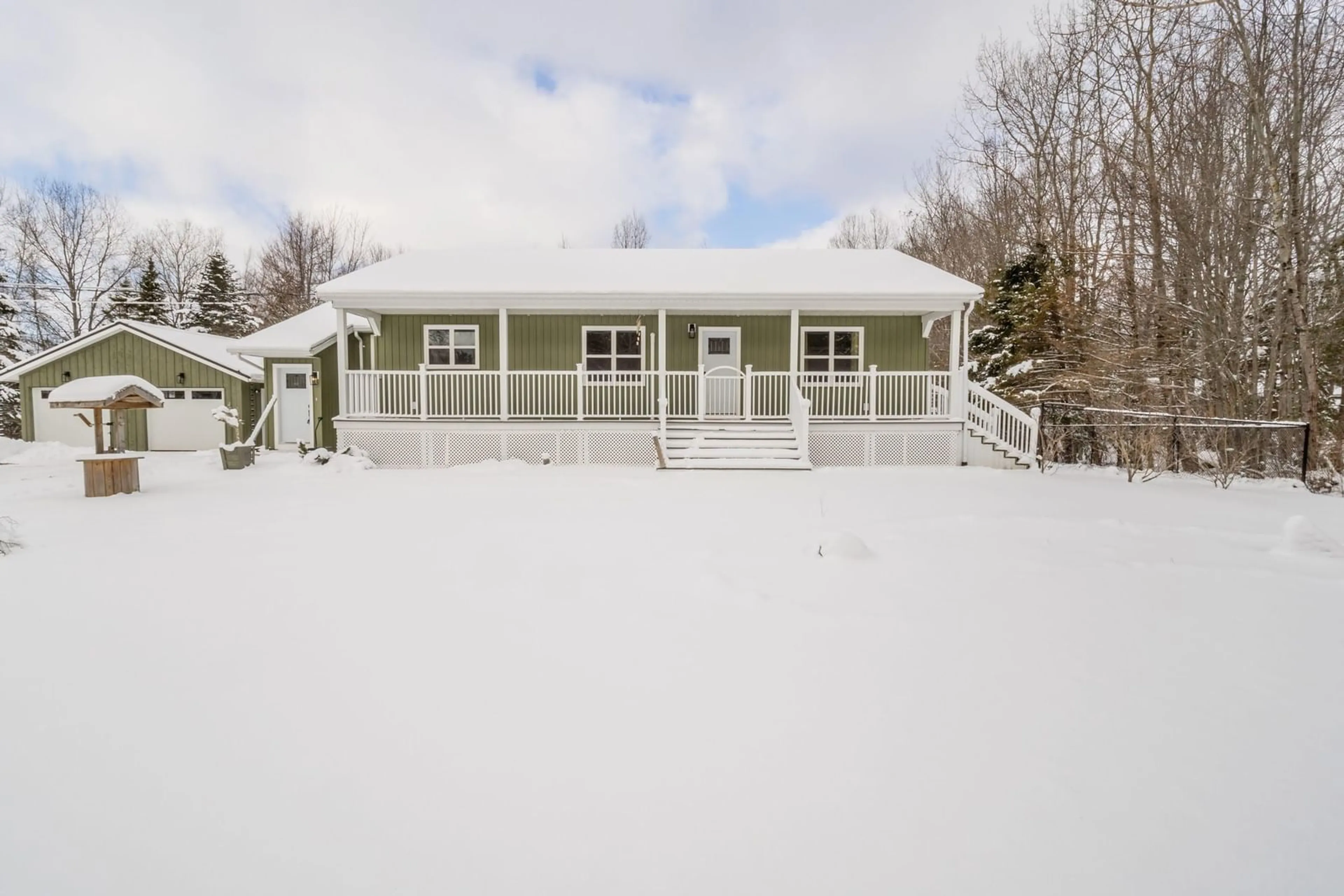 Home with vinyl exterior material, street for 1685 Highway 201, South Greenwood Nova Scotia B0P 1R0