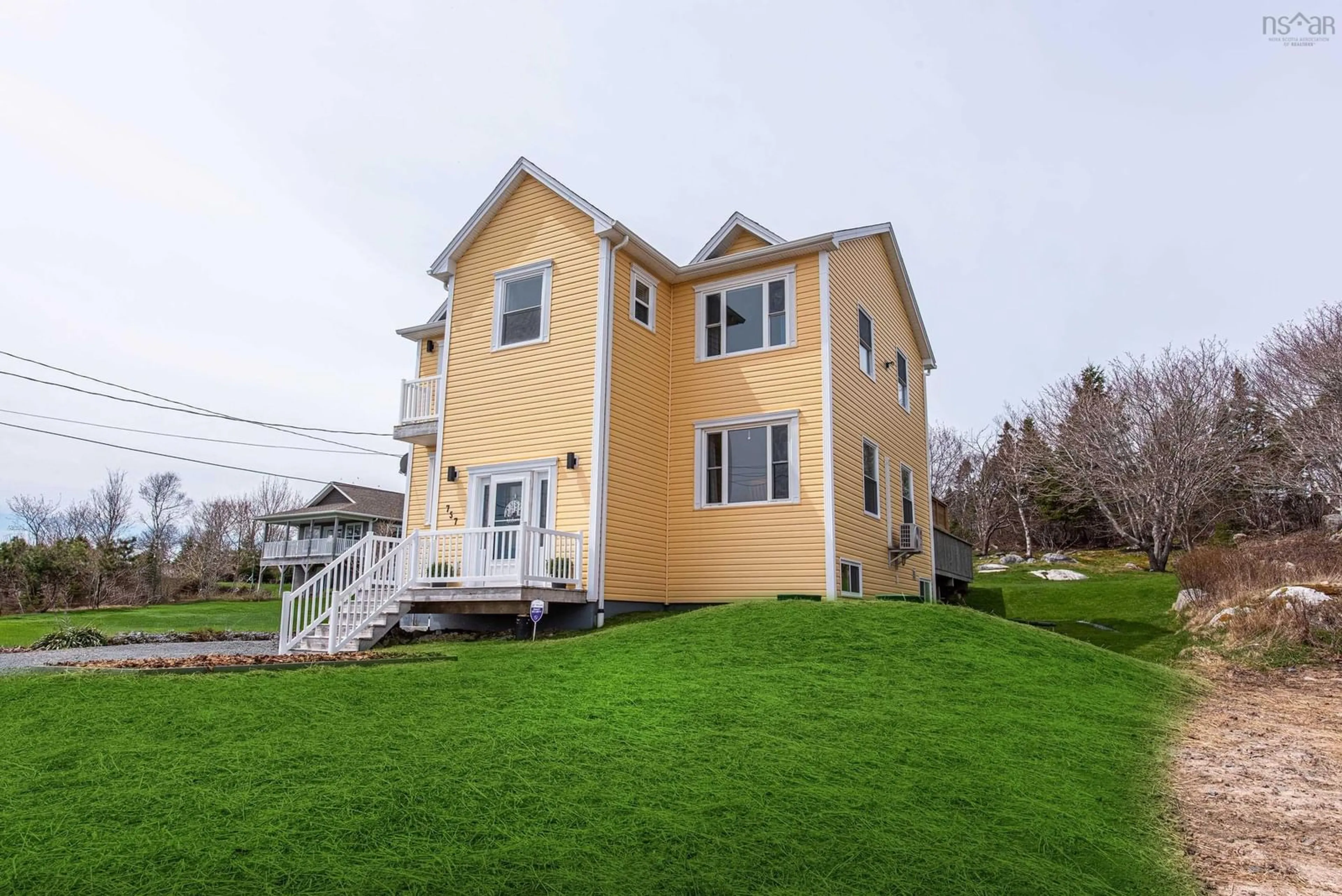 A pic from outside/outdoor area/front of a property/back of a property/a pic from drone, building for 757 Ketch Harbour Rd, Portuguese Cove Nova Scotia B3V 1K2