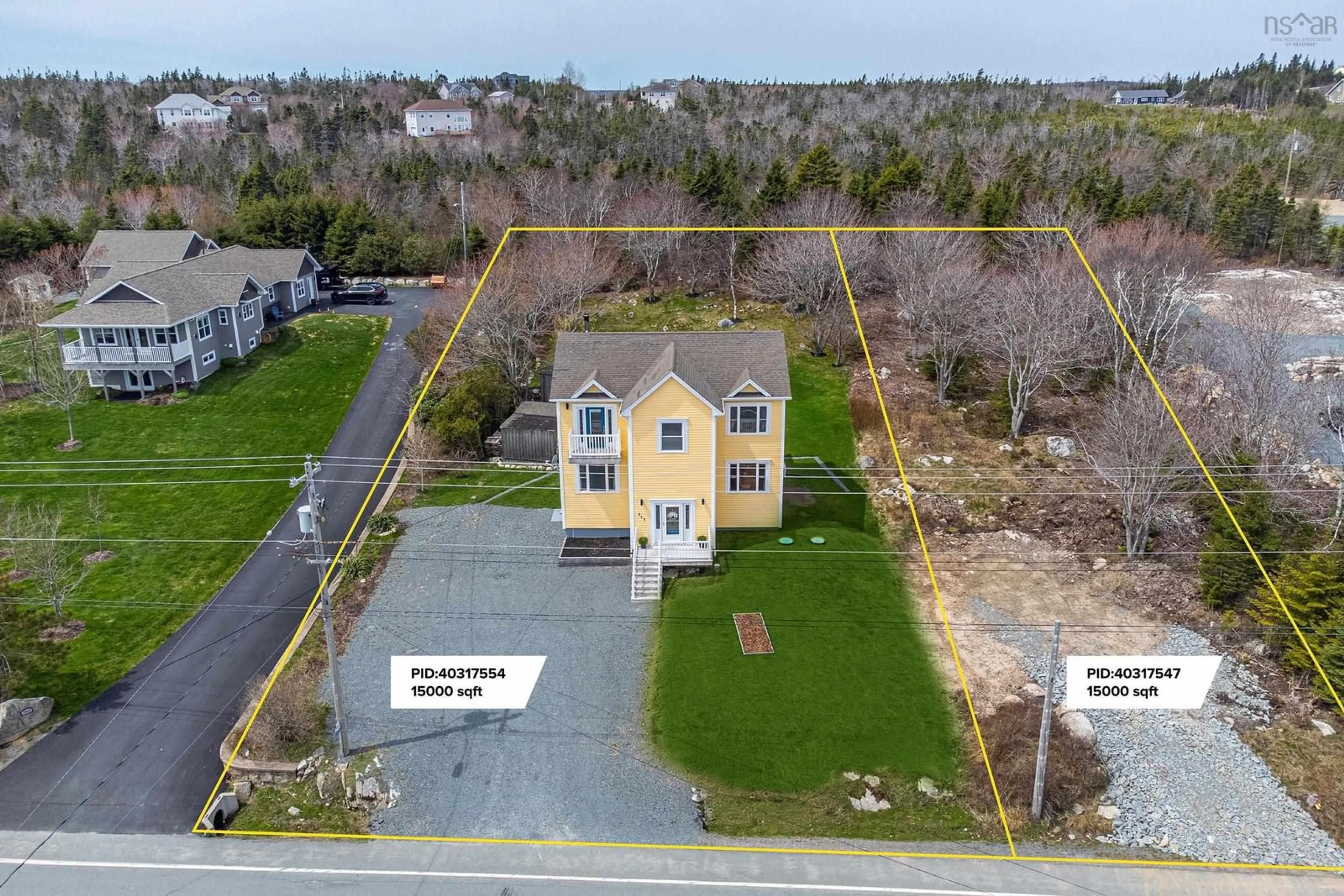 A pic from outside/outdoor area/front of a property/back of a property/a pic from drone, building for 755 Ketch Harbour Rd, Portuguese Cove Nova Scotia B3V 1K2