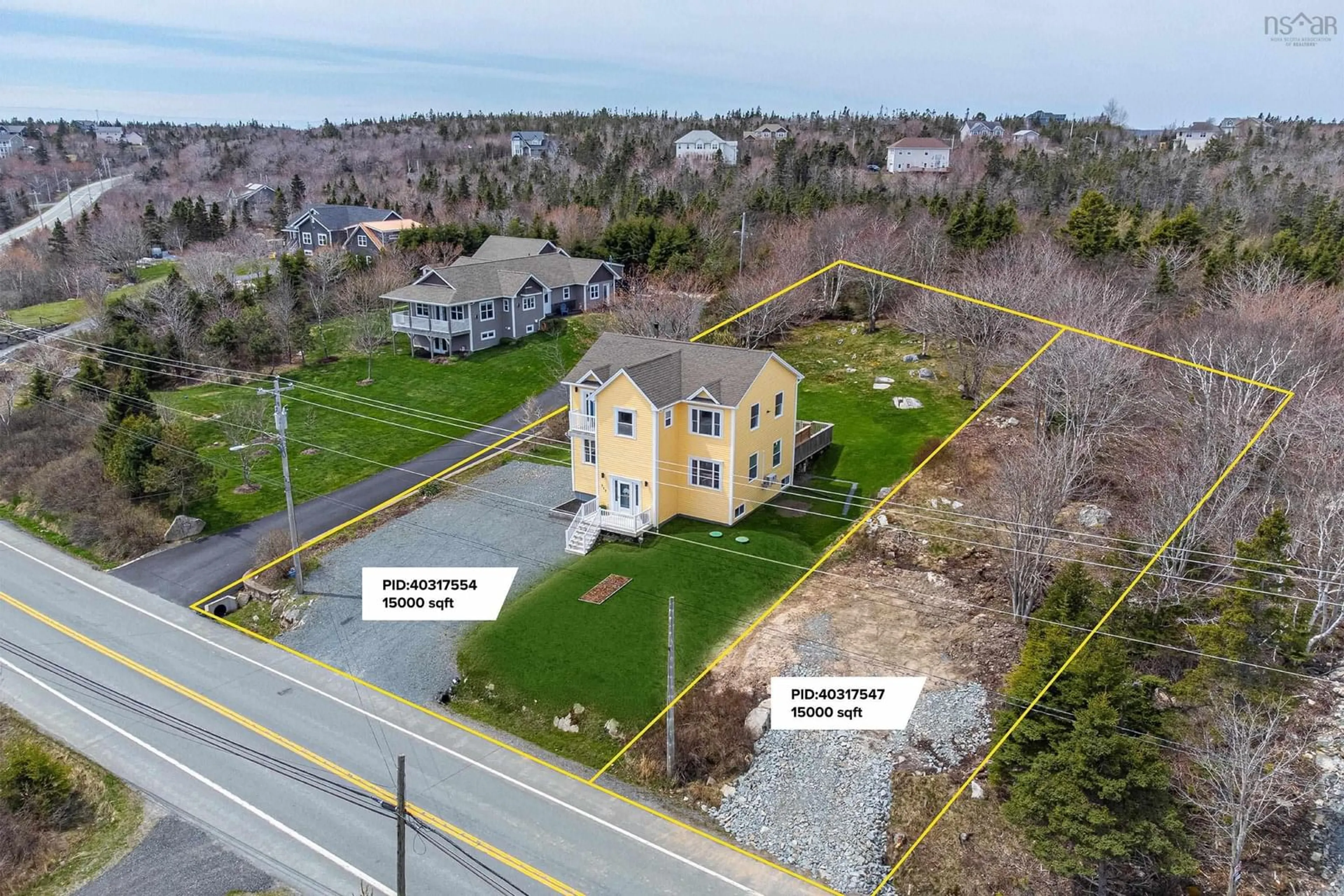 A pic from outside/outdoor area/front of a property/back of a property/a pic from drone, building for 755 Ketch Harbour Rd, Portuguese Cove Nova Scotia B3V 1K2
