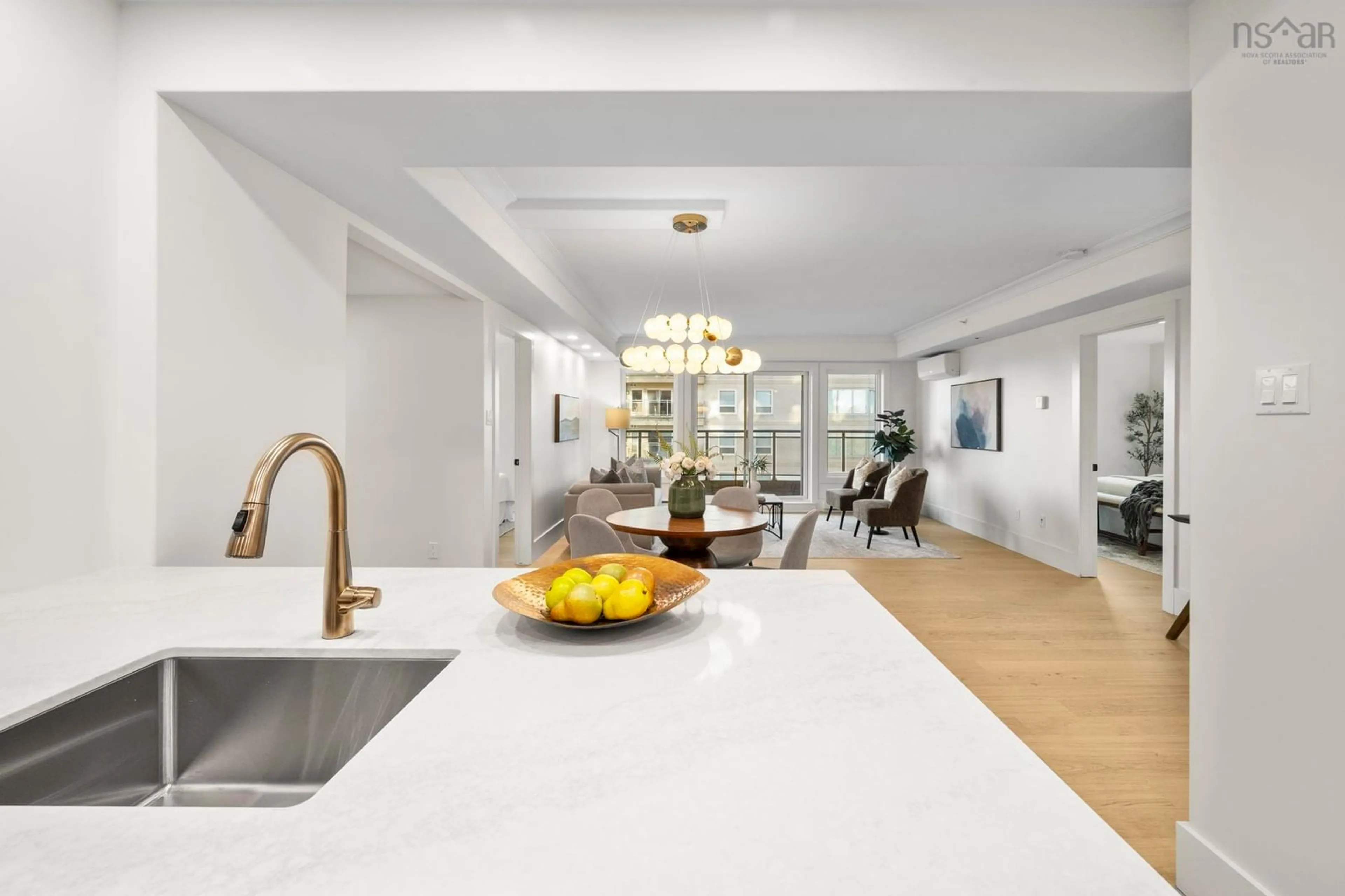 Open concept kitchen, ceramic/tile floor for 1540 Summer St #604, Halifax Nova Scotia B3H 4R9