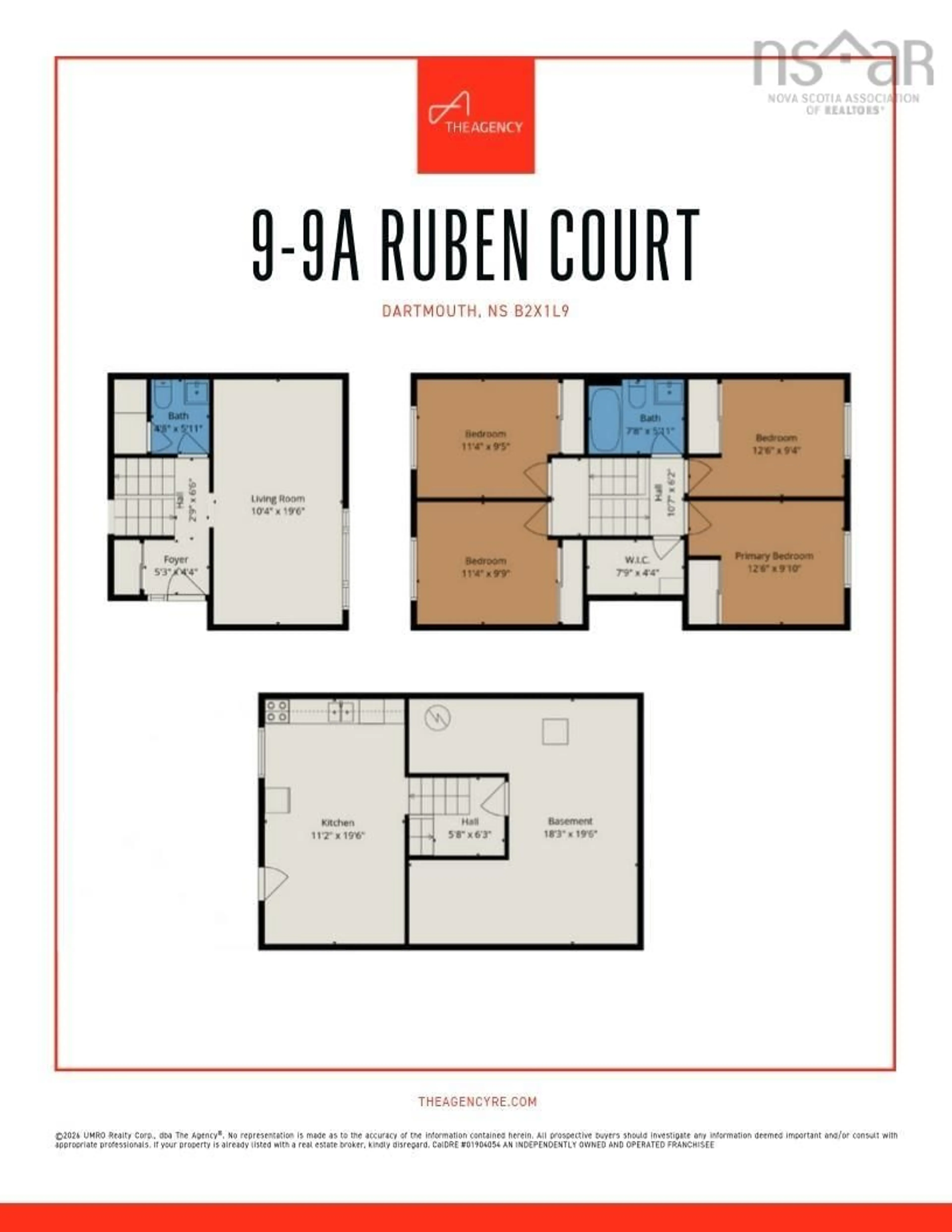 Floor plan for 9-9A Ruben Crt, Dartmouth Nova Scotia B2X 1L9