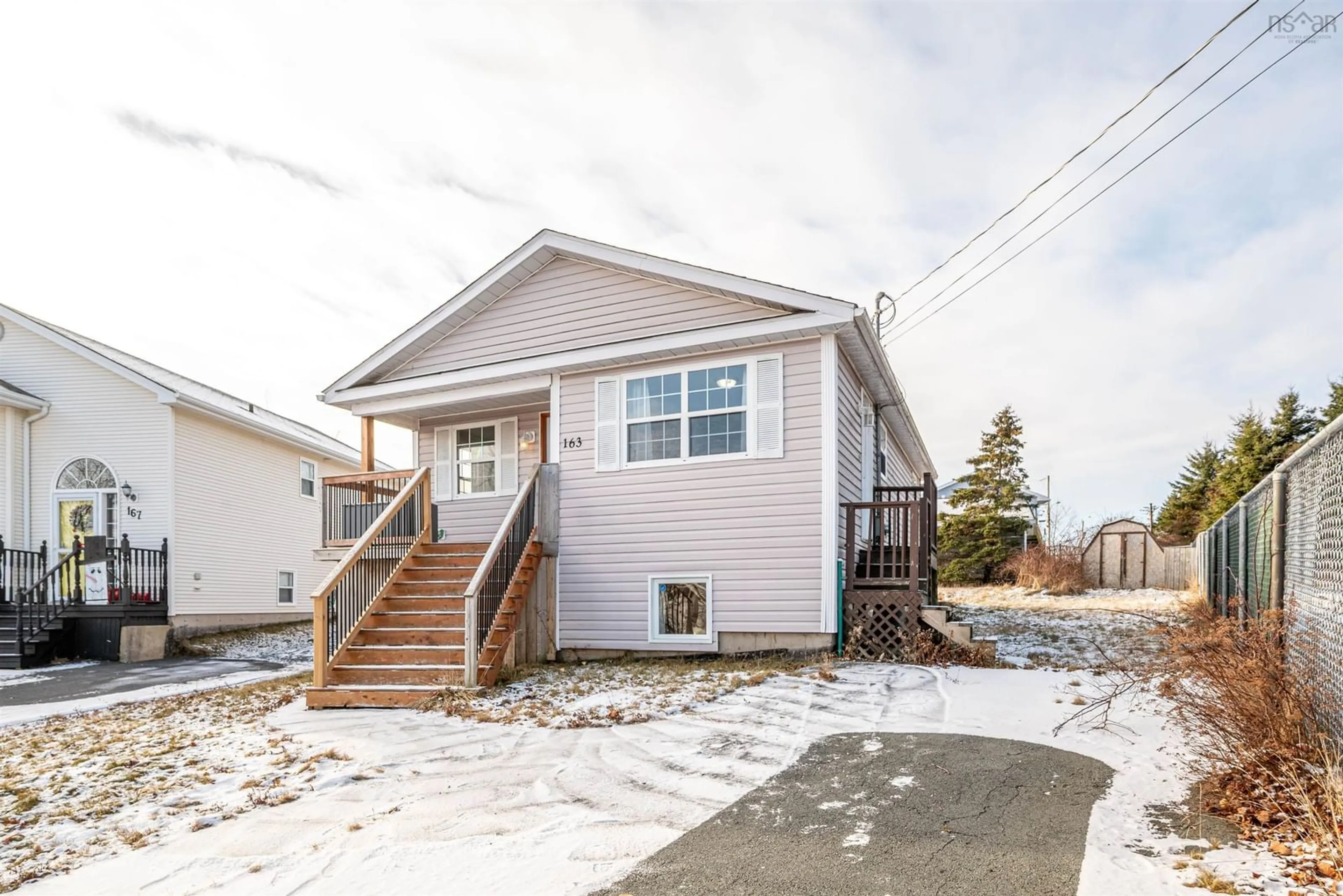 Home with vinyl exterior material, street for 163 Jeep Cres, Eastern Passage Nova Scotia B3G 1R2