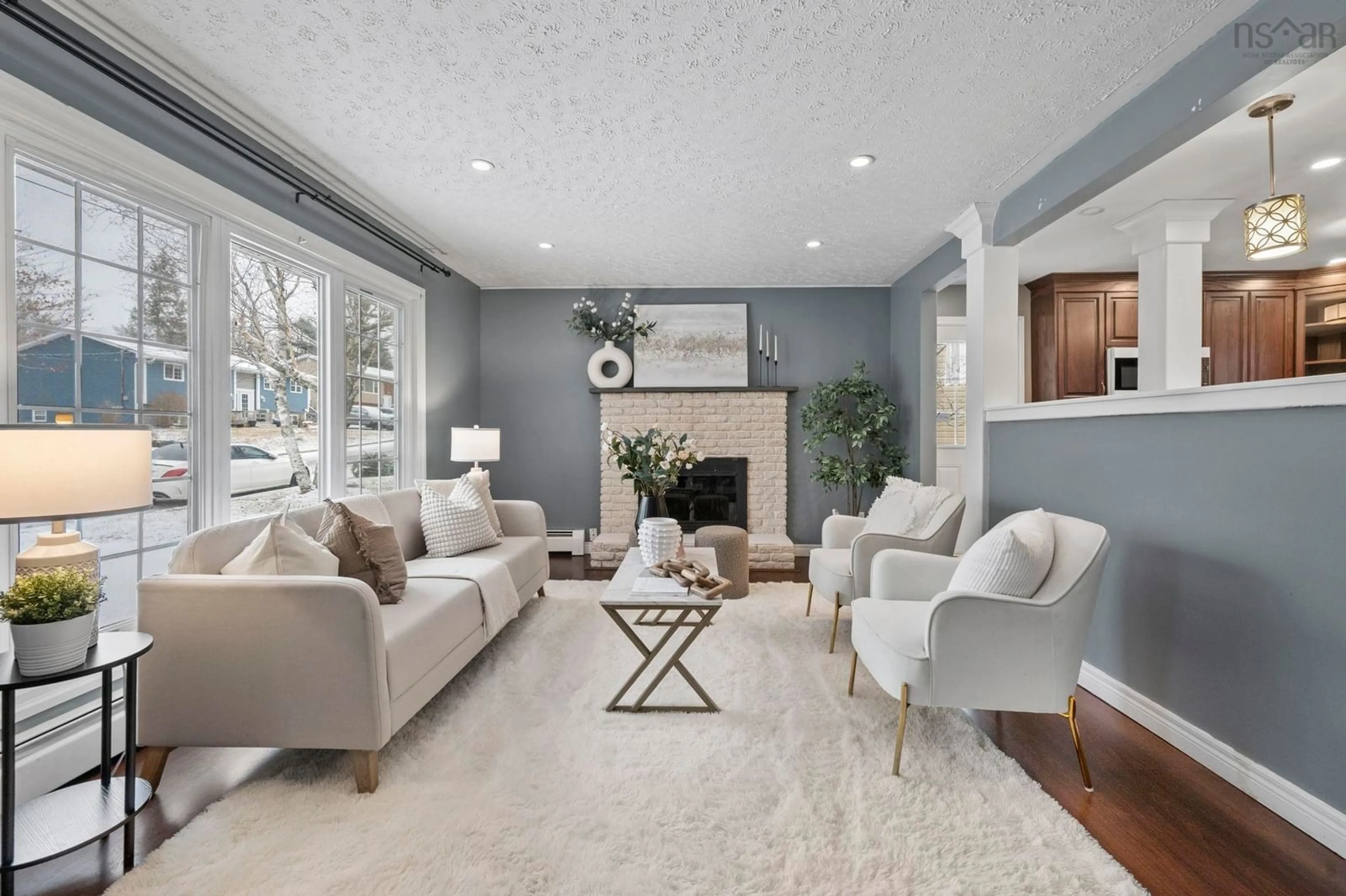 Living room with furniture, unknown for 114 Quaker Cres, Lower Sackville Nova Scotia B4C 2Z4