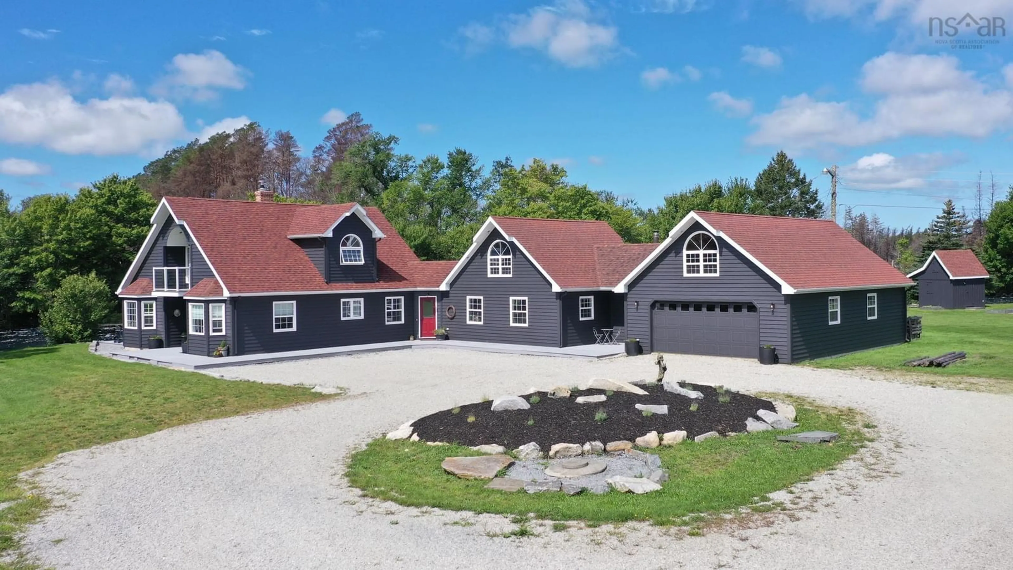 A pic from outside/outdoor area/front of a property/back of a property/a pic from drone, building for 41 Post Office Rd, Clyde River Nova Scotia B0W 1R0