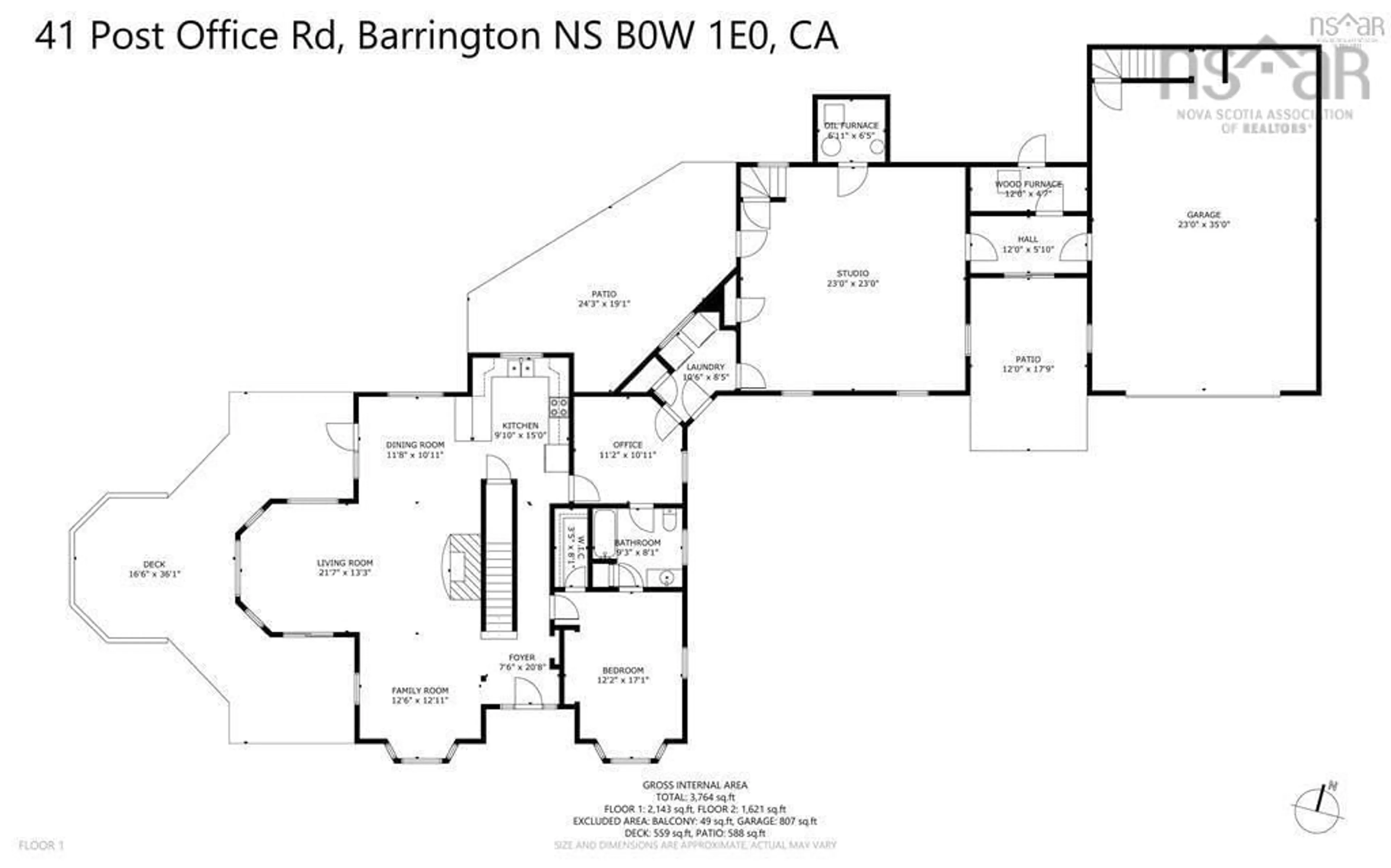Floor plan for 41 Post Office Rd, Clyde River Nova Scotia B0W 1R0