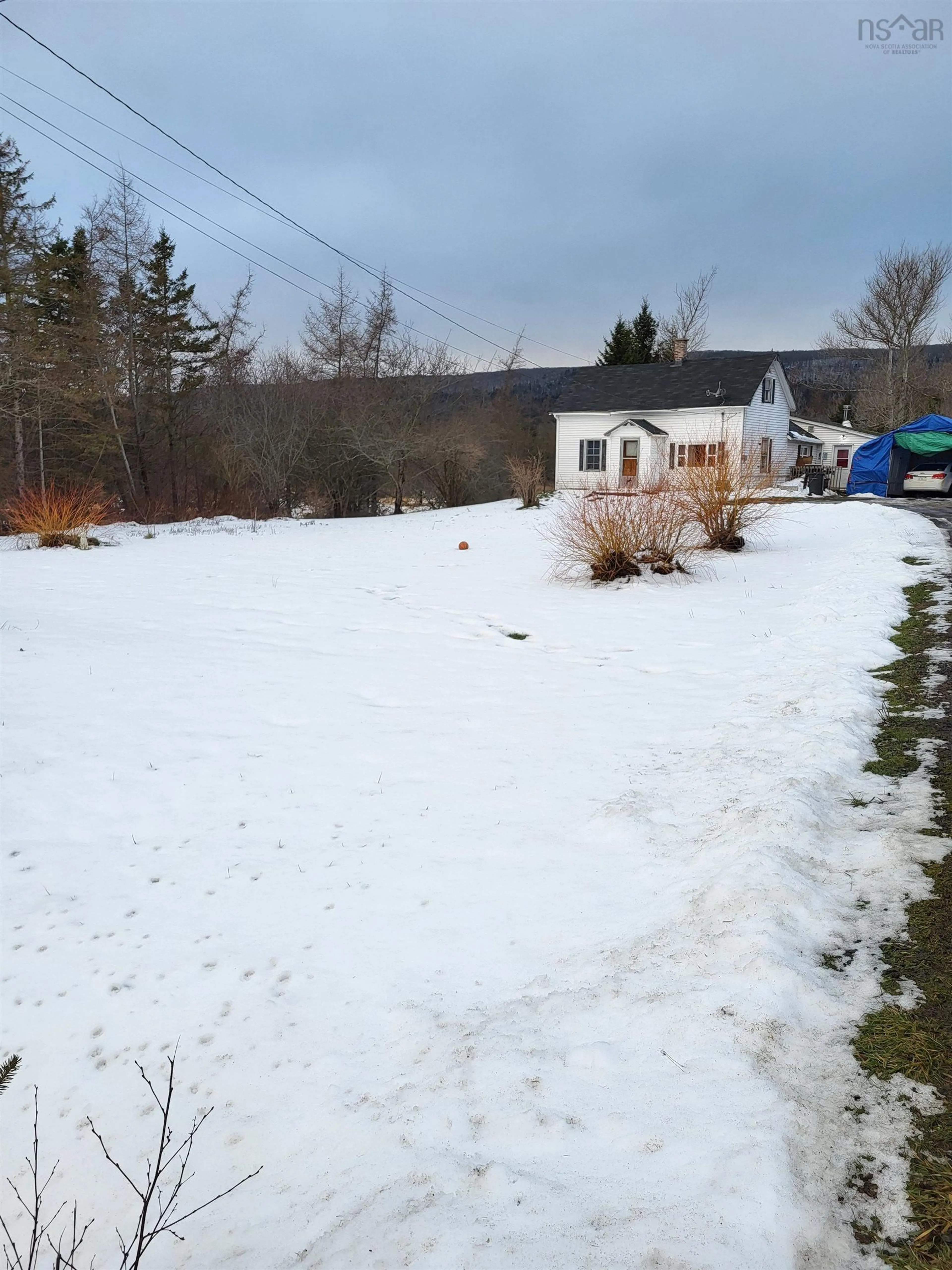 A pic from outside/outdoor area/front of a property/back of a property/a pic from drone, street for 6855 Highway 1, Belleisle Nova Scotia B0S 1K0
