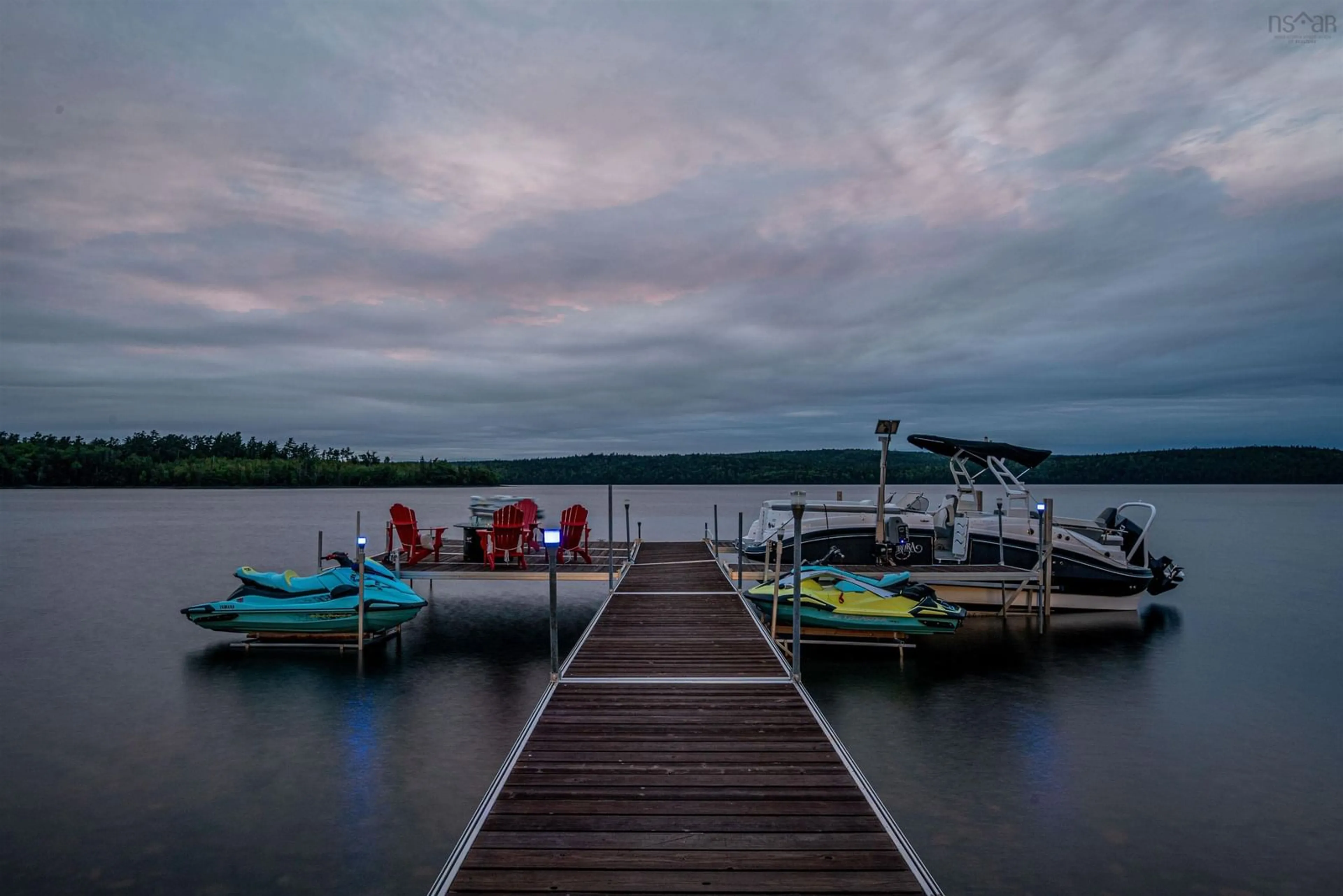 Patio, water/lake/river/ocean view for 22 Parkview Dr, Oakfield Nova Scotia B2T 1B1