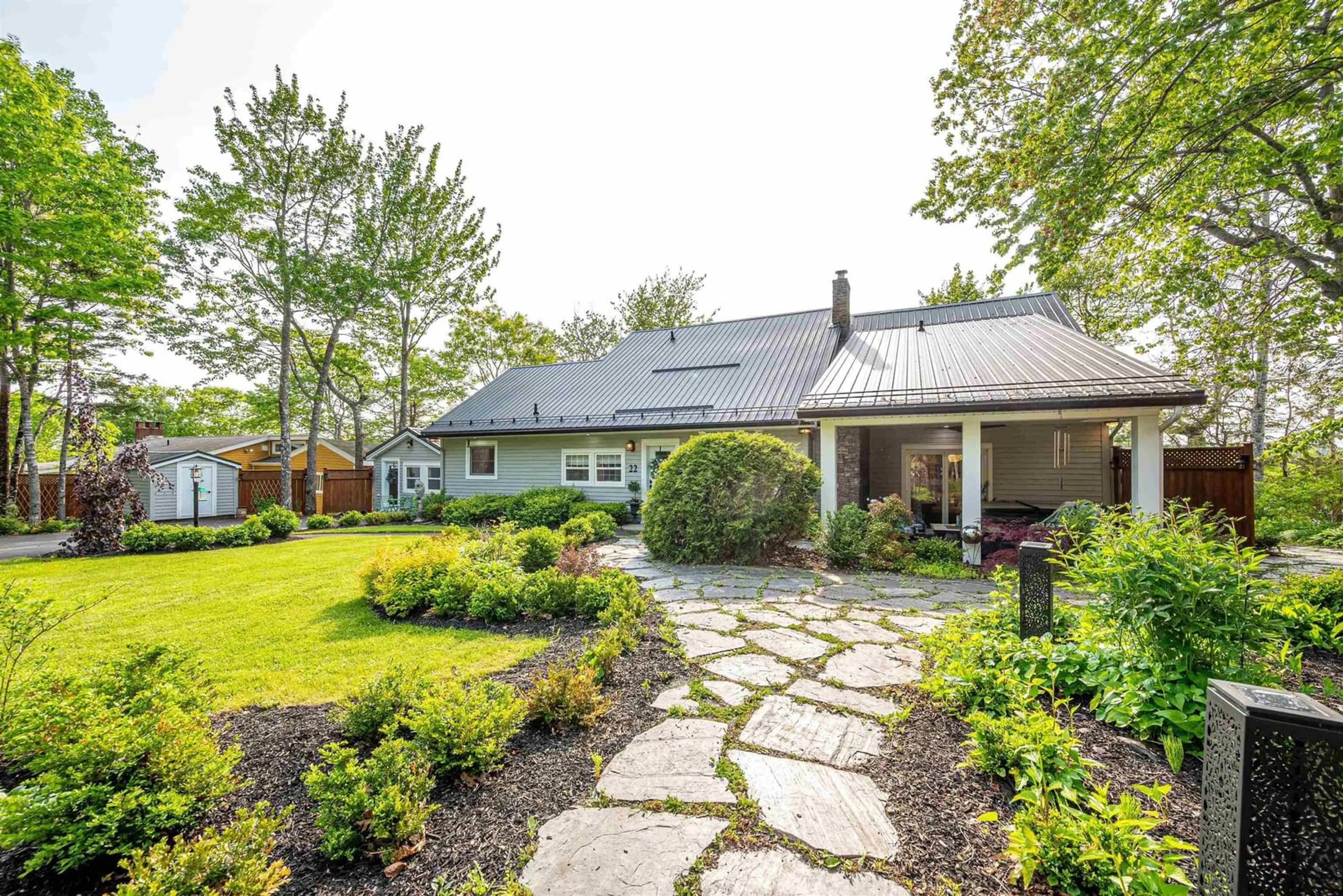 Patio, street for 22 Parkview Dr, Oakfield Nova Scotia B2T 1B1