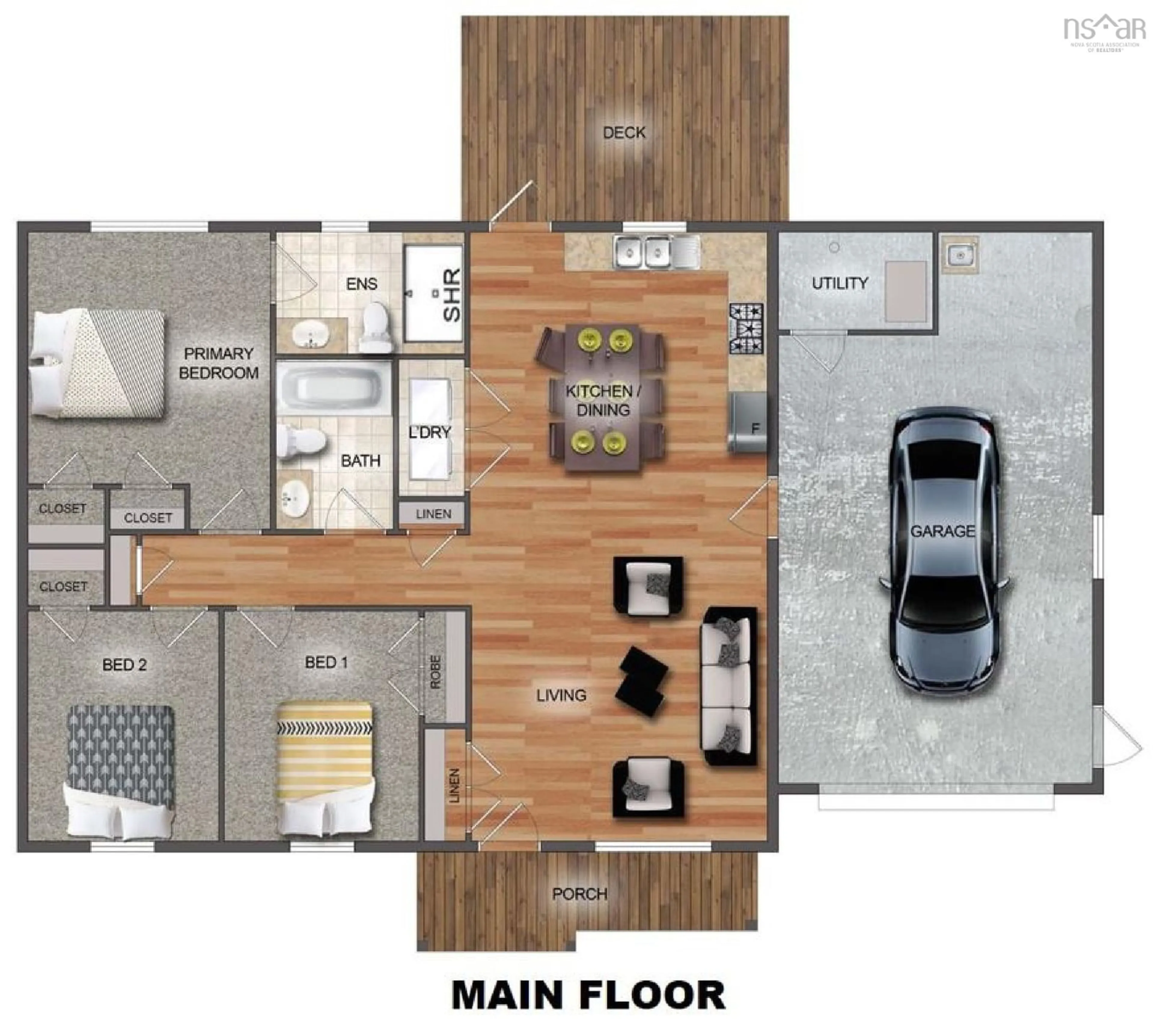 Floor plan for Lot 223 Surf Dr, Whites Lake Nova Scotia B3T 1W8